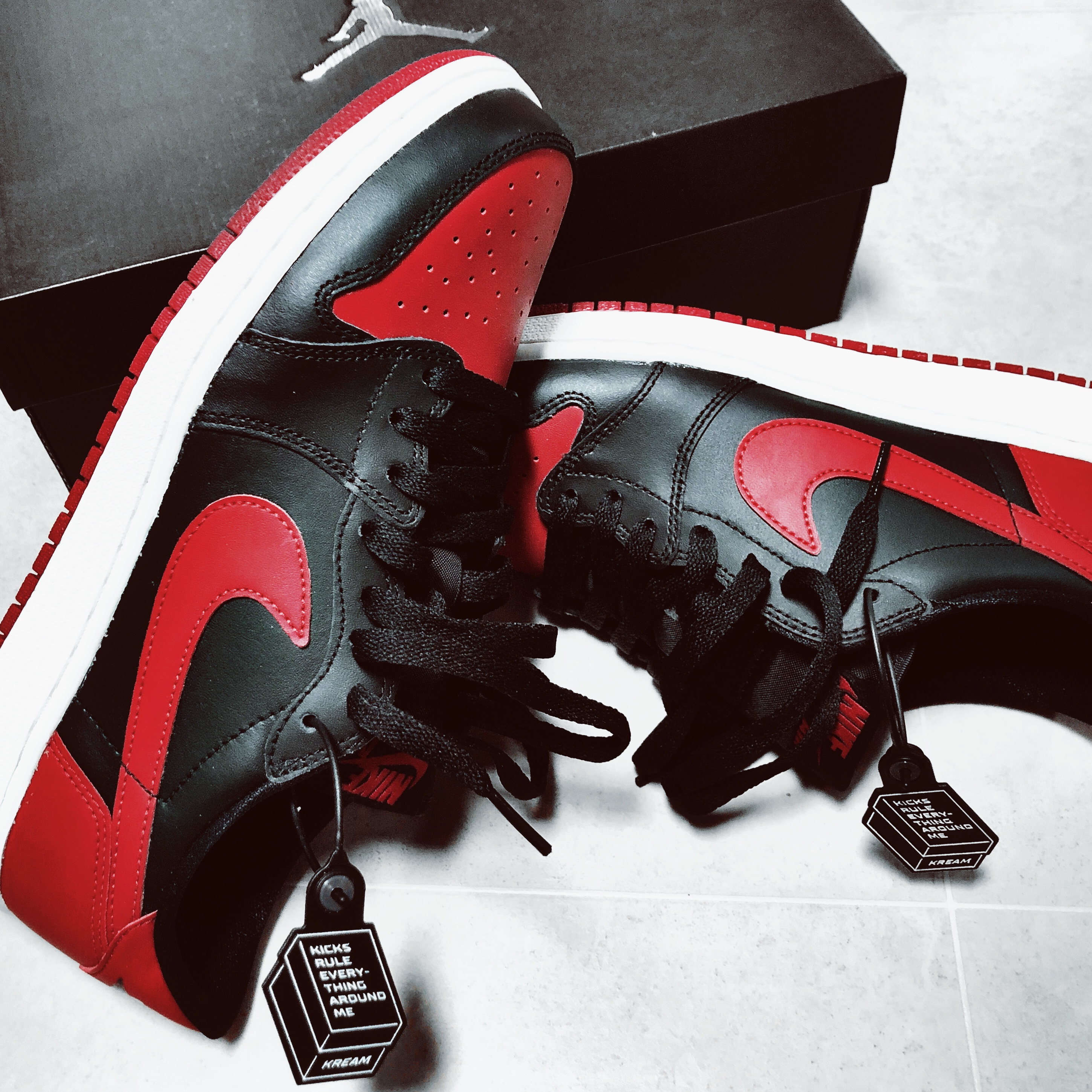 (GS) Jordan 1 Retro Low OG Bred 2015 착용 스타일
