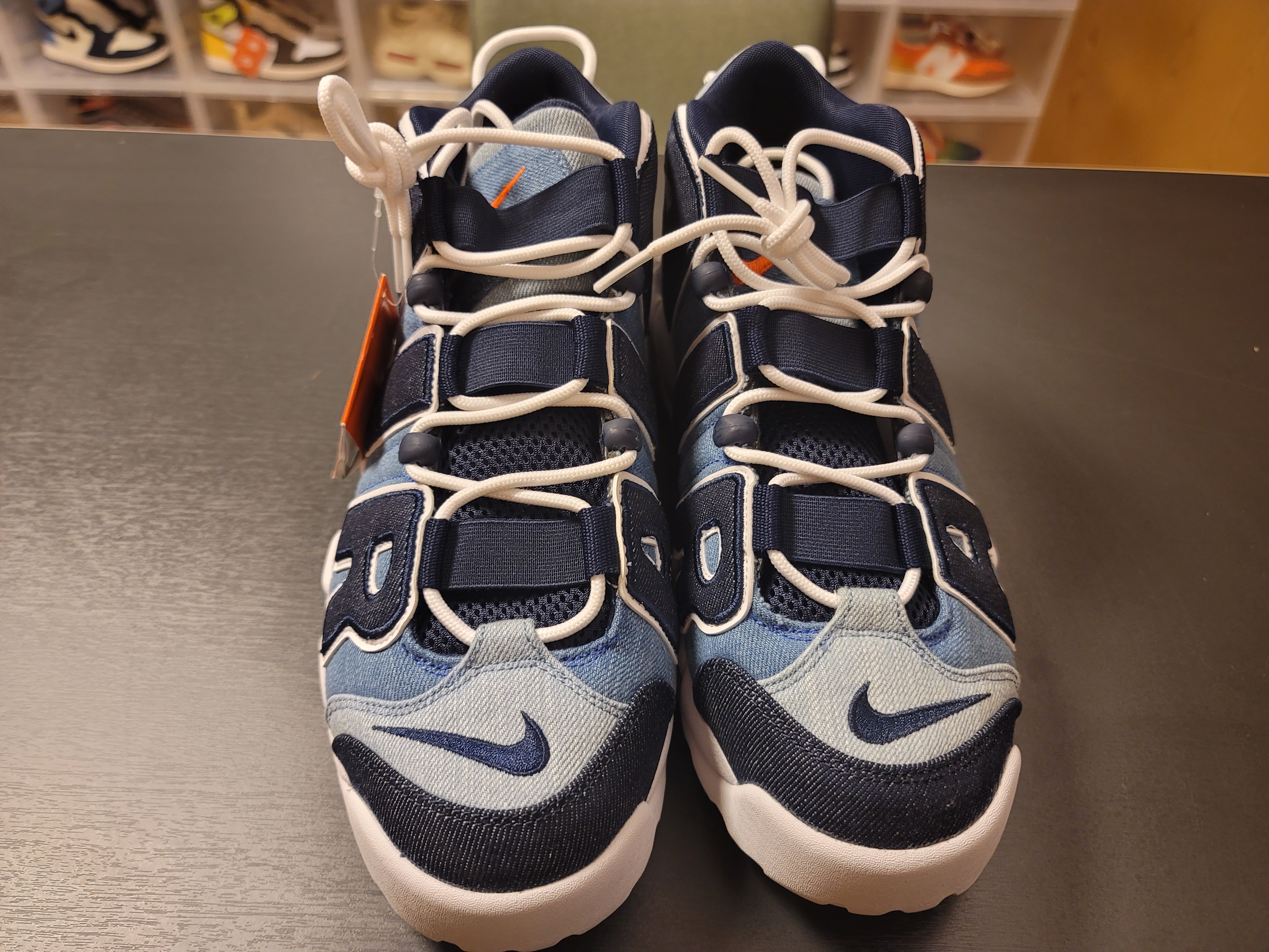 Nike Air More Uptempo 96 Denim 착용 스타일 - 1