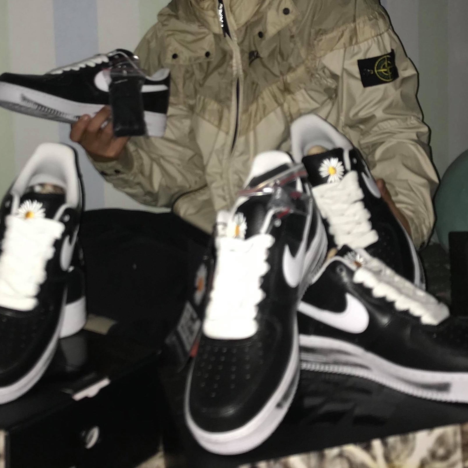 Nike x Peaceminusone Air Force 1 Low Para-Noise 착용 스타일