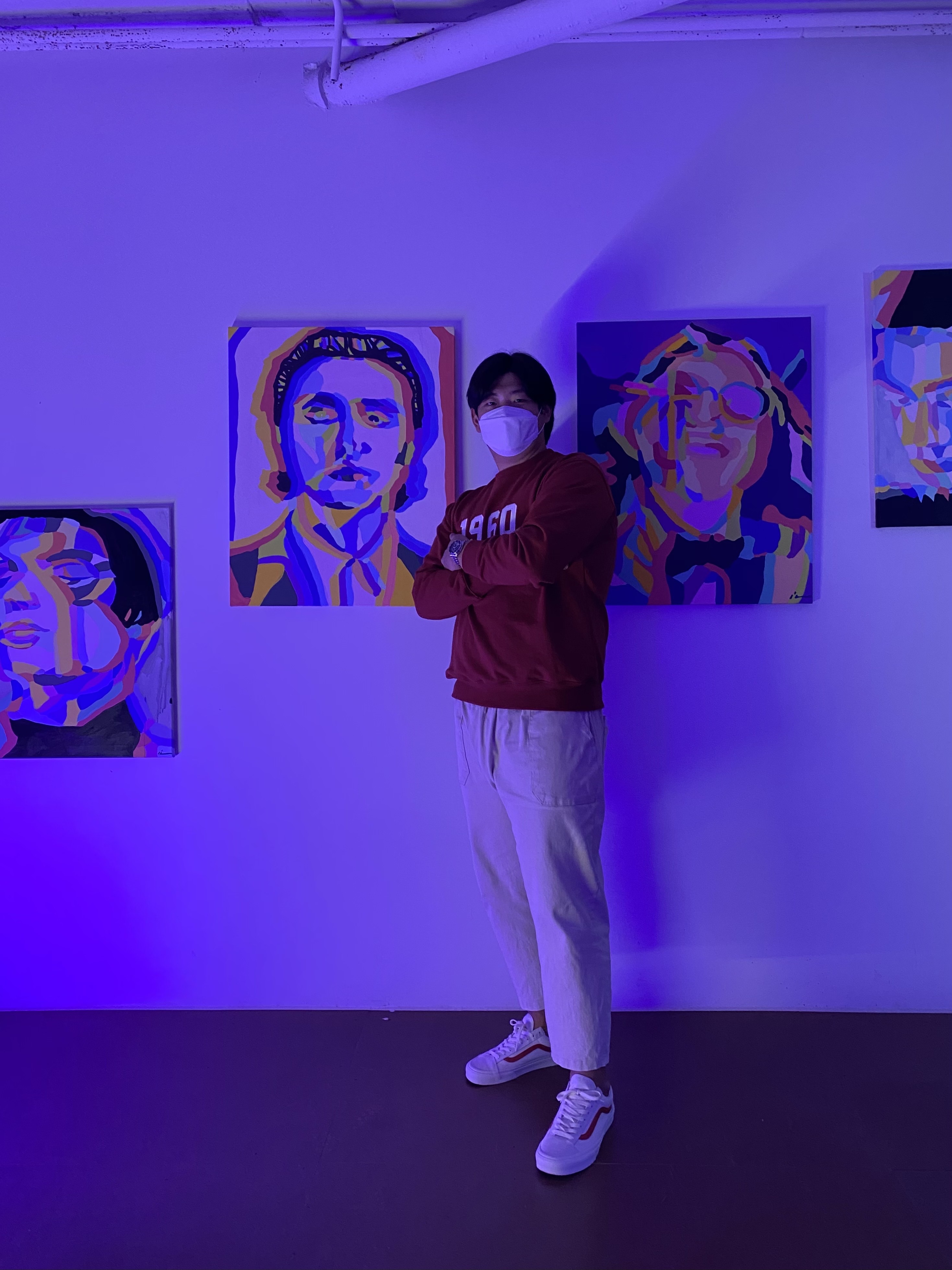 Vans Style 36 Marshmallow Racing Red 착용 스타일 - 2