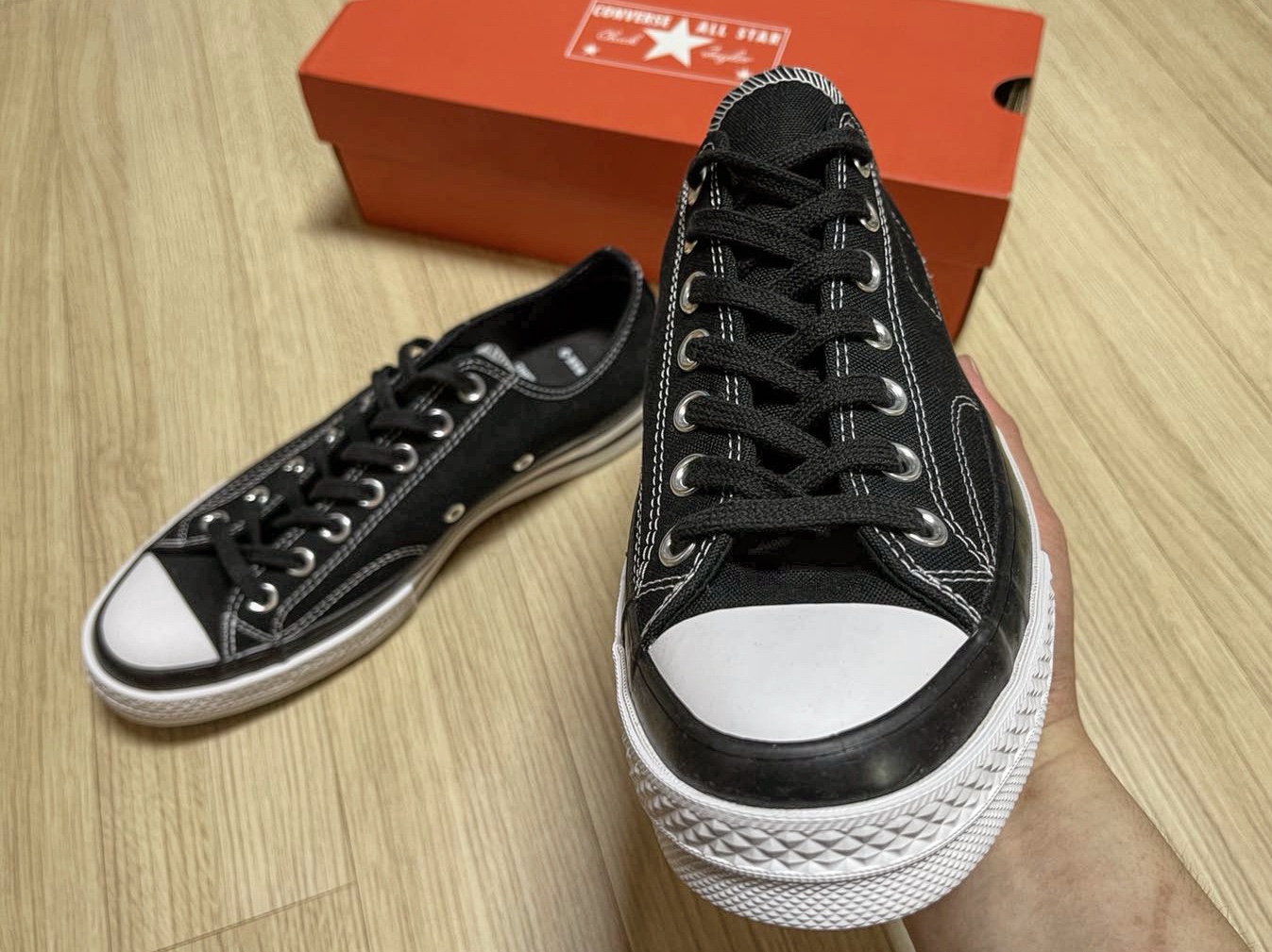 Converse x Moncler x Fragment Chuck 70 Ox Black 착용 스타일 - 2