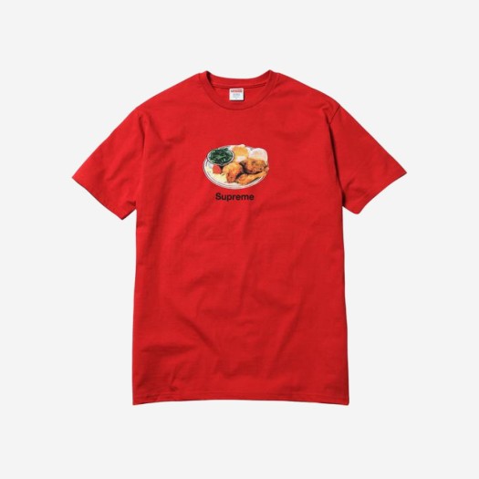 슈프림 치킨 디너 티셔츠 레드 - 18SS