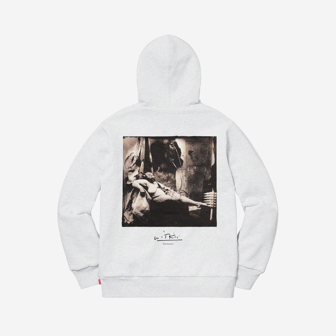 Supreme Joel-Peter Witkin Sanitarium Hooded Sweatshirt Ash Grey - 20FW 상세 이미지 1