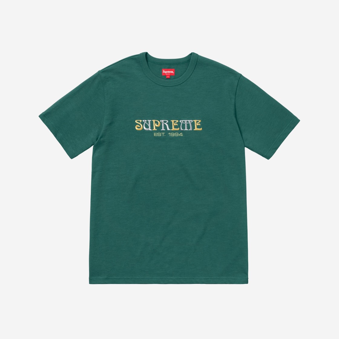 Supreme Nouveau Logo T-Shirt Dark Teal - 18FW 상세 이미지 1