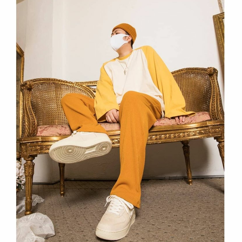 Nike x Stussy Air Force 1 Low Fossil 착용 스타일 - 2