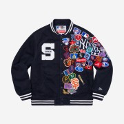 Supreme New Era MLB Varsity Jacket Navy - 20SS