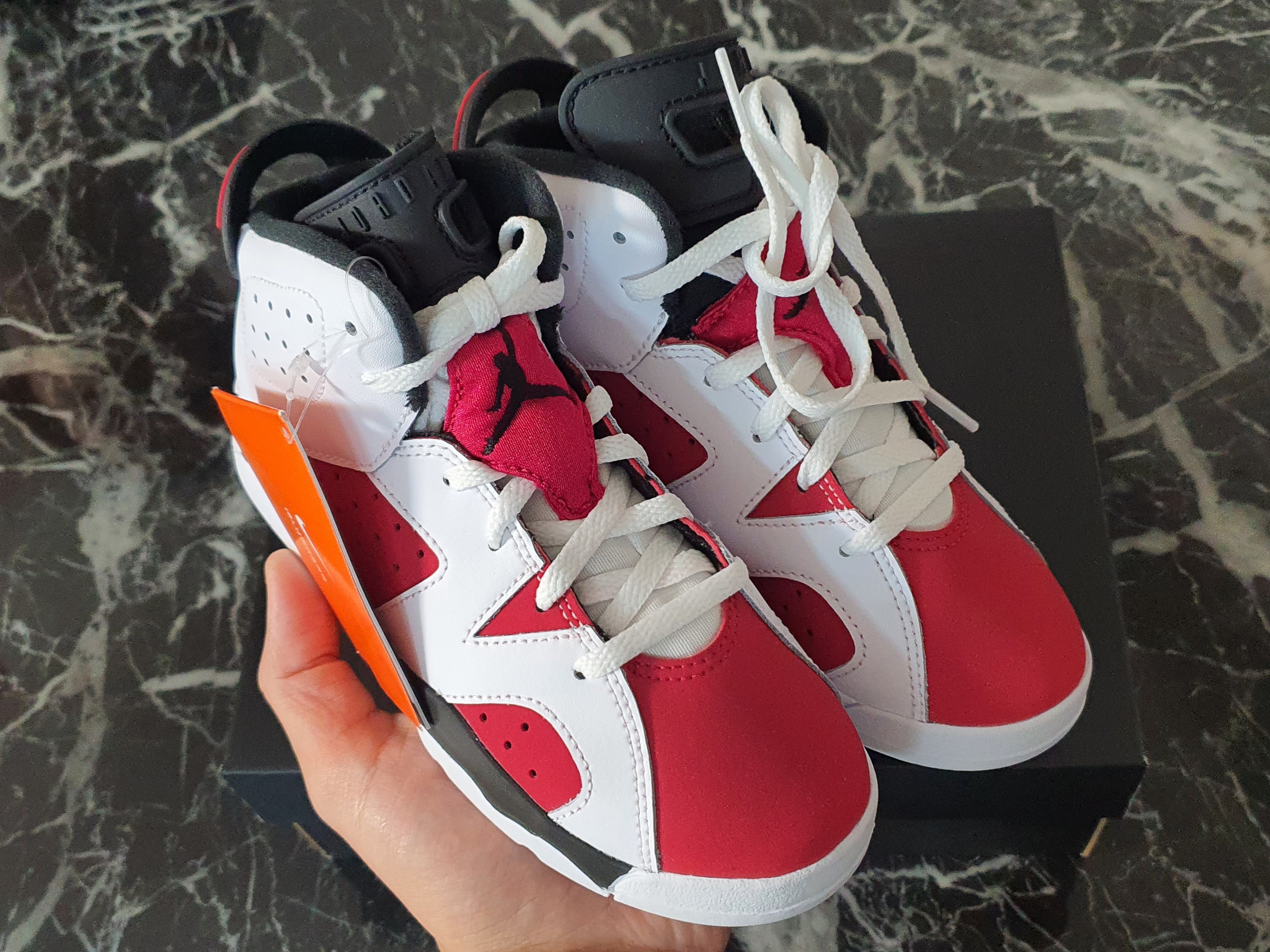 (PS) Jordan 6 Retro Carmine 2021, Jordan 6 Retro Carmine 2014 착용 스타일 - 2