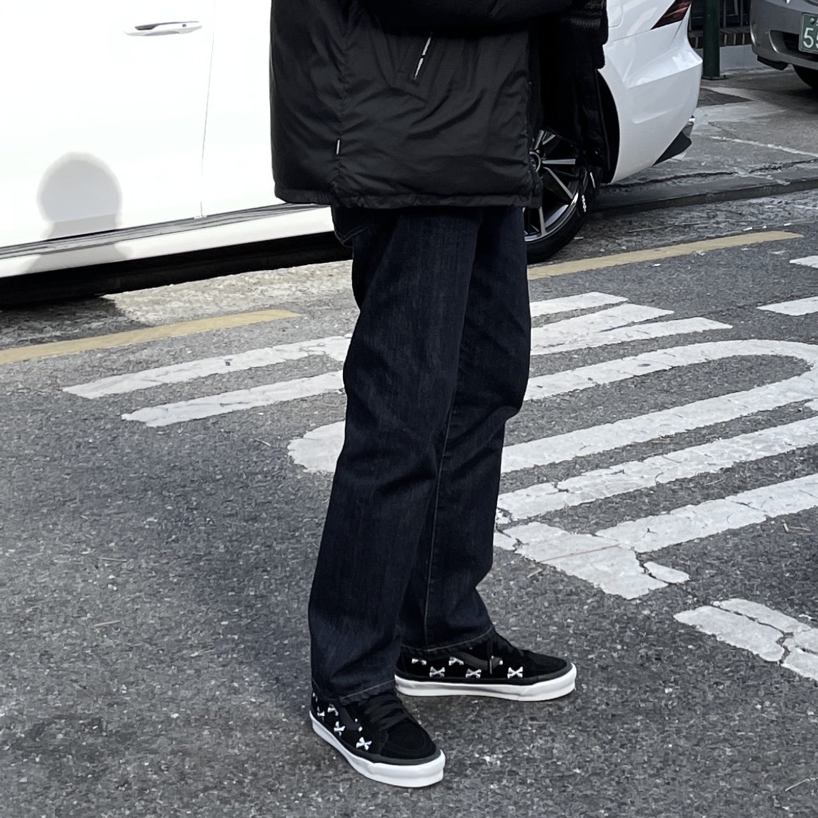 Vans Vault x WTAPS OG Sk8-Hi LX Black 착용 스타일
