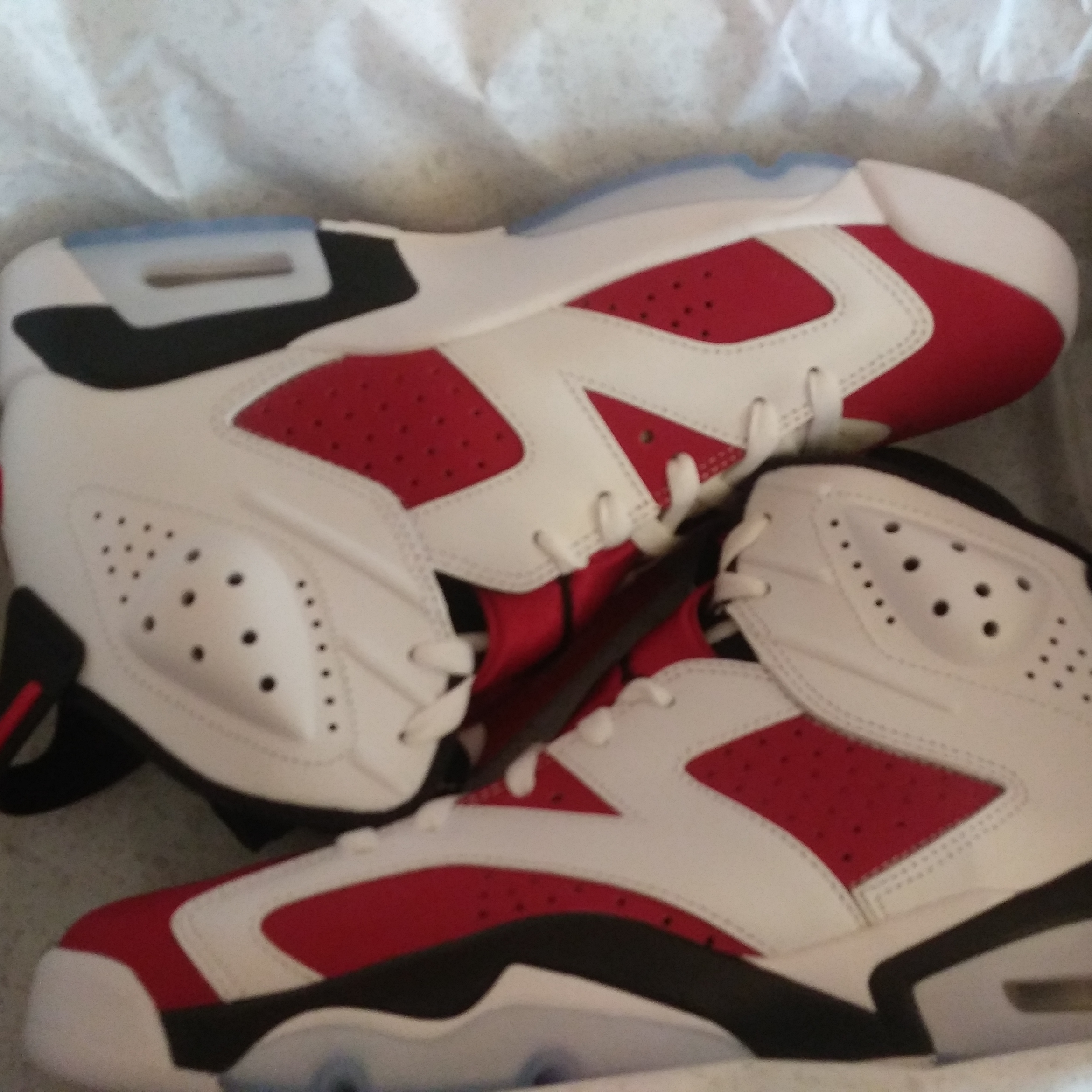 Jordan 6 Retro Carmine 2021 착용 스타일 - 1
