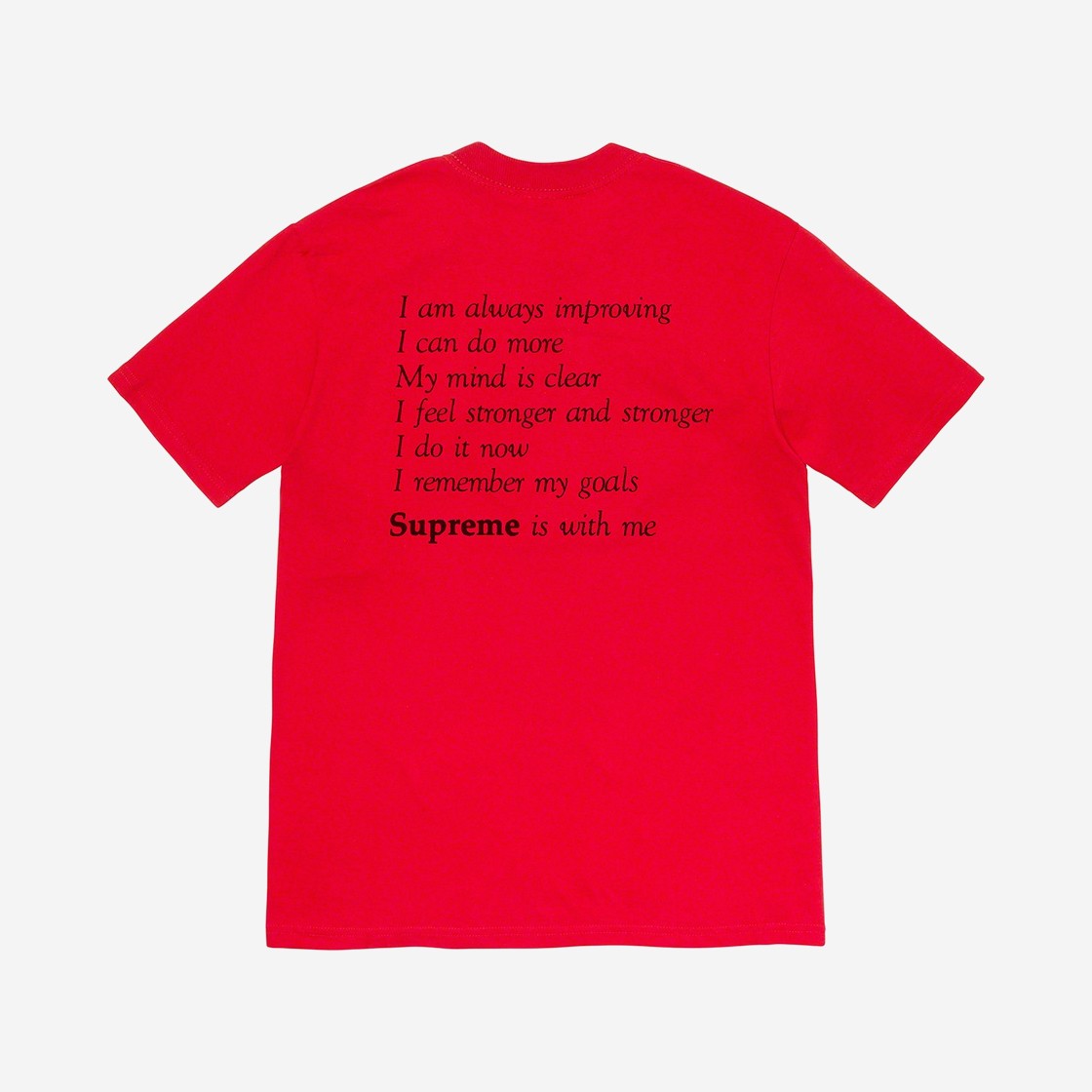 Supreme Stay Positive T-Shirt Red - 20FW 상세 이미지 2