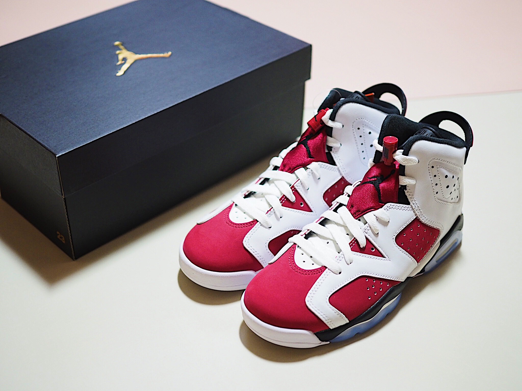 (GS) Jordan 6 Retro Carmine 2021 착용 스타일 - 1