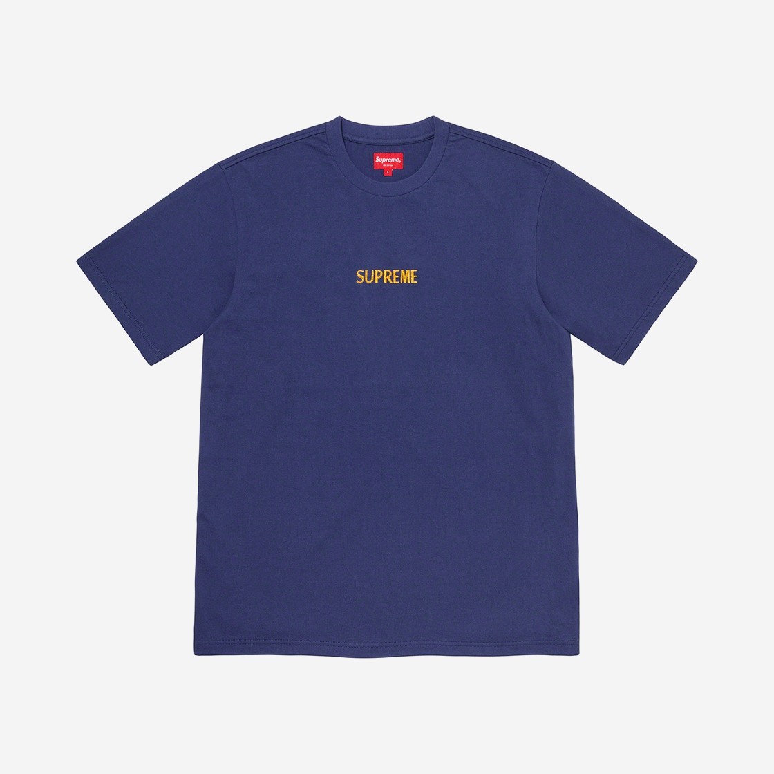 Supreme Bullion Logo S/S Top Washed Navy - 20FW 상세 이미지 1