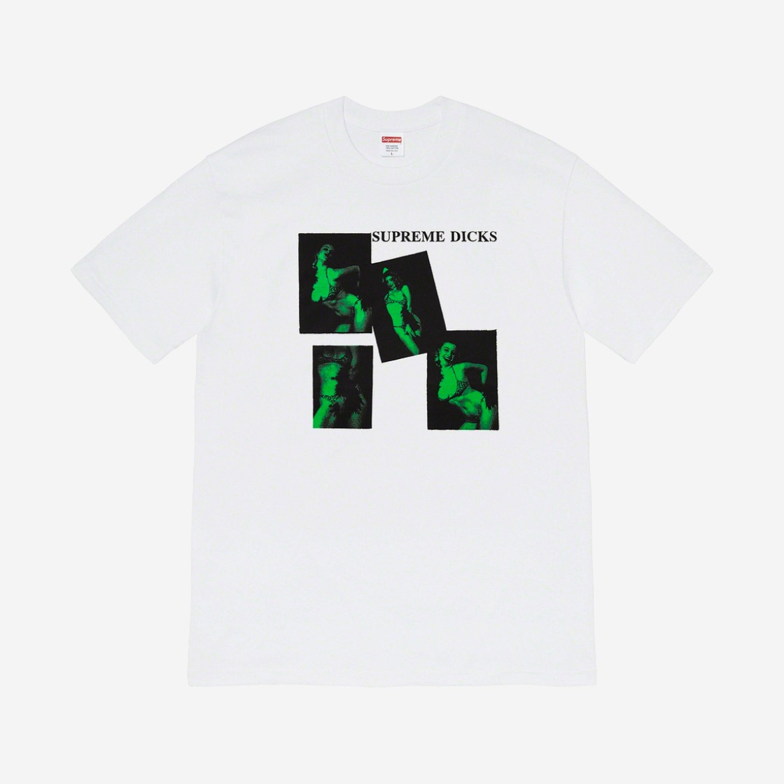 Supreme Dicks T-Shirt White - 20FW 상세 이미지 1