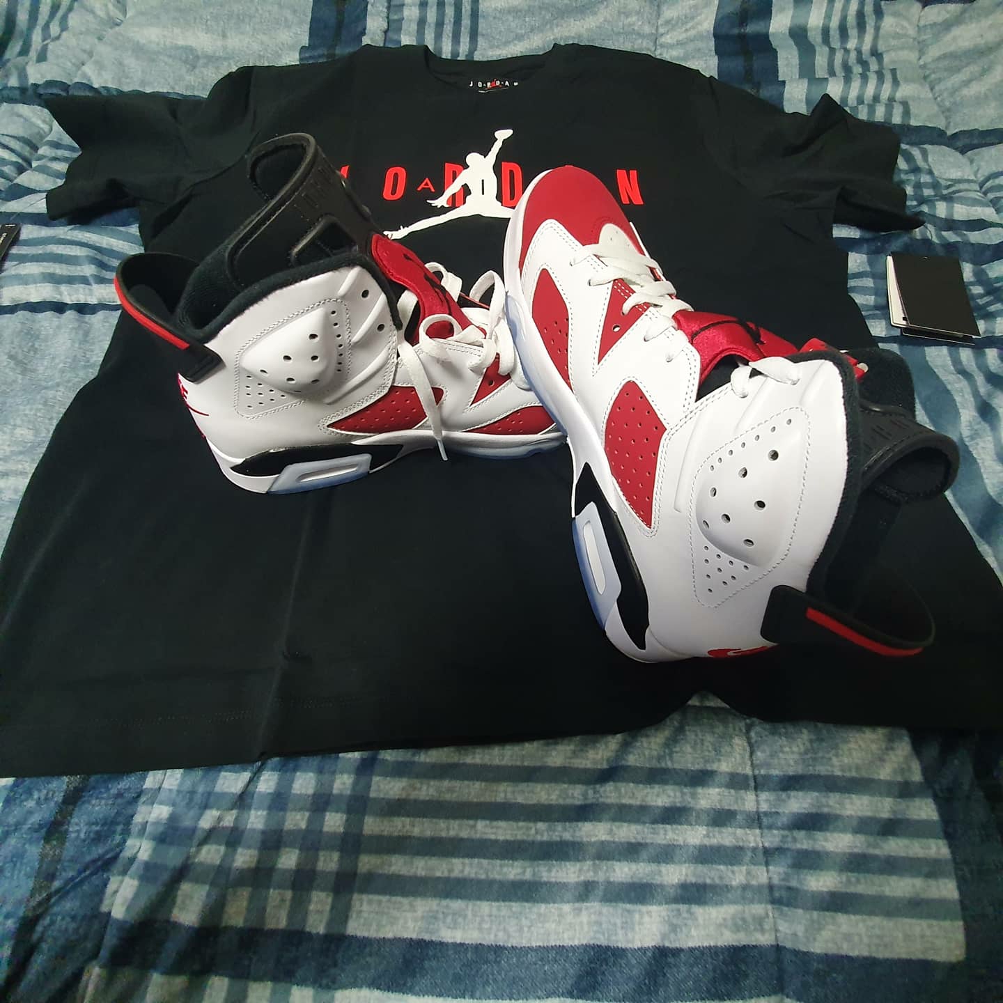 Jordan 6 Retro Carmine 2021 착용 스타일 - 2