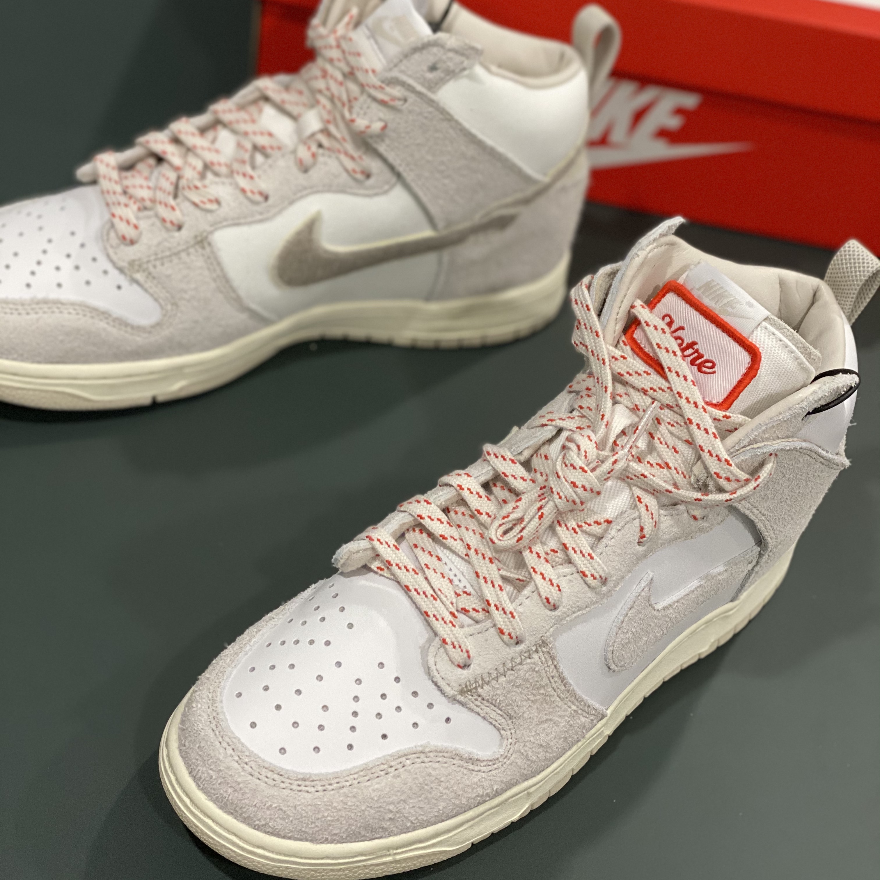 Nike x Notre Dunk High Light Orewood Brown 착용 스타일 - 1