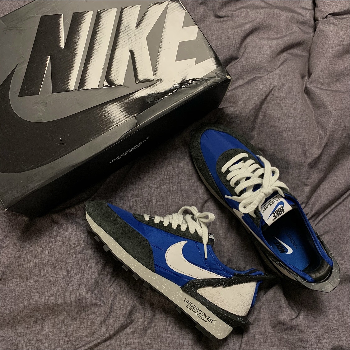 Nike x Undercover Daybreak Blue Jay 착용 스타일