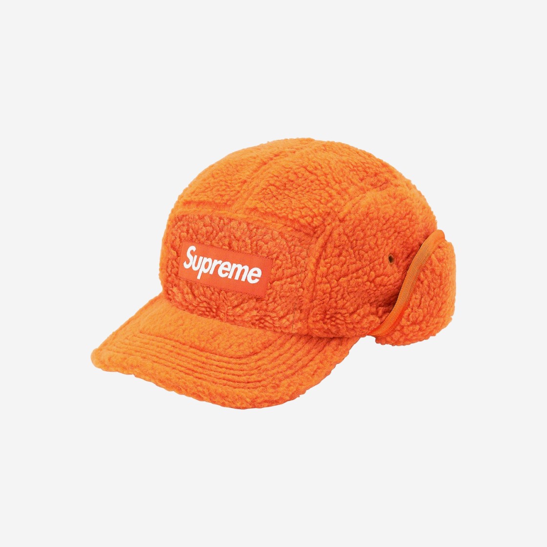 Supreme Deep Pile Earflap Camp Cap Orange - 20FW 상세 이미지 1