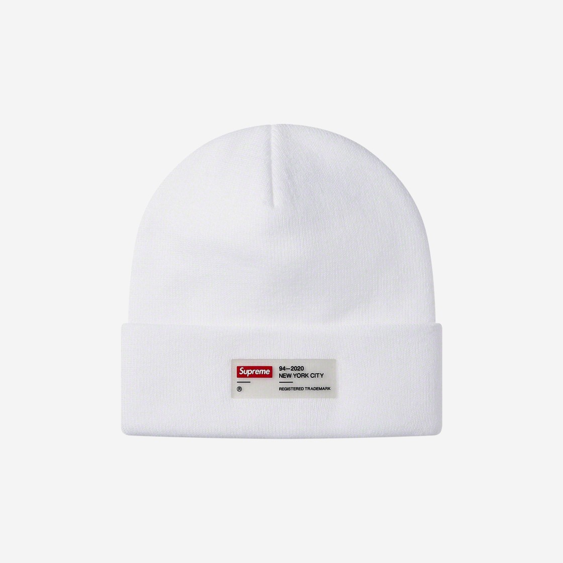 Supreme Clear Label Beanie White - 20FW 상세 이미지 1