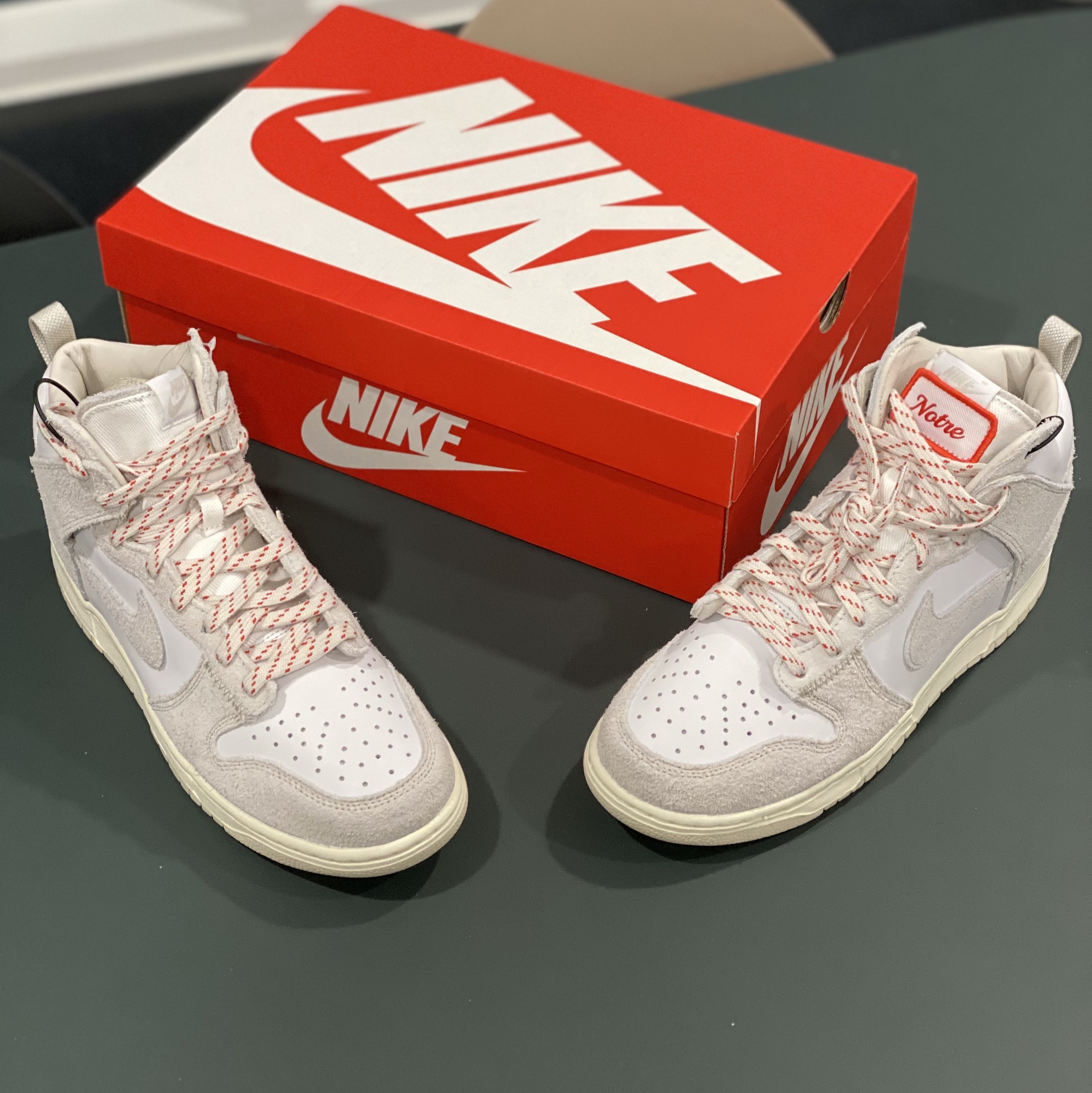 Nike x Notre Dunk High Light Orewood Brown 착용 스타일 - 2