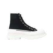 (W) Alexander McQueen Tread Slick Boot Black White