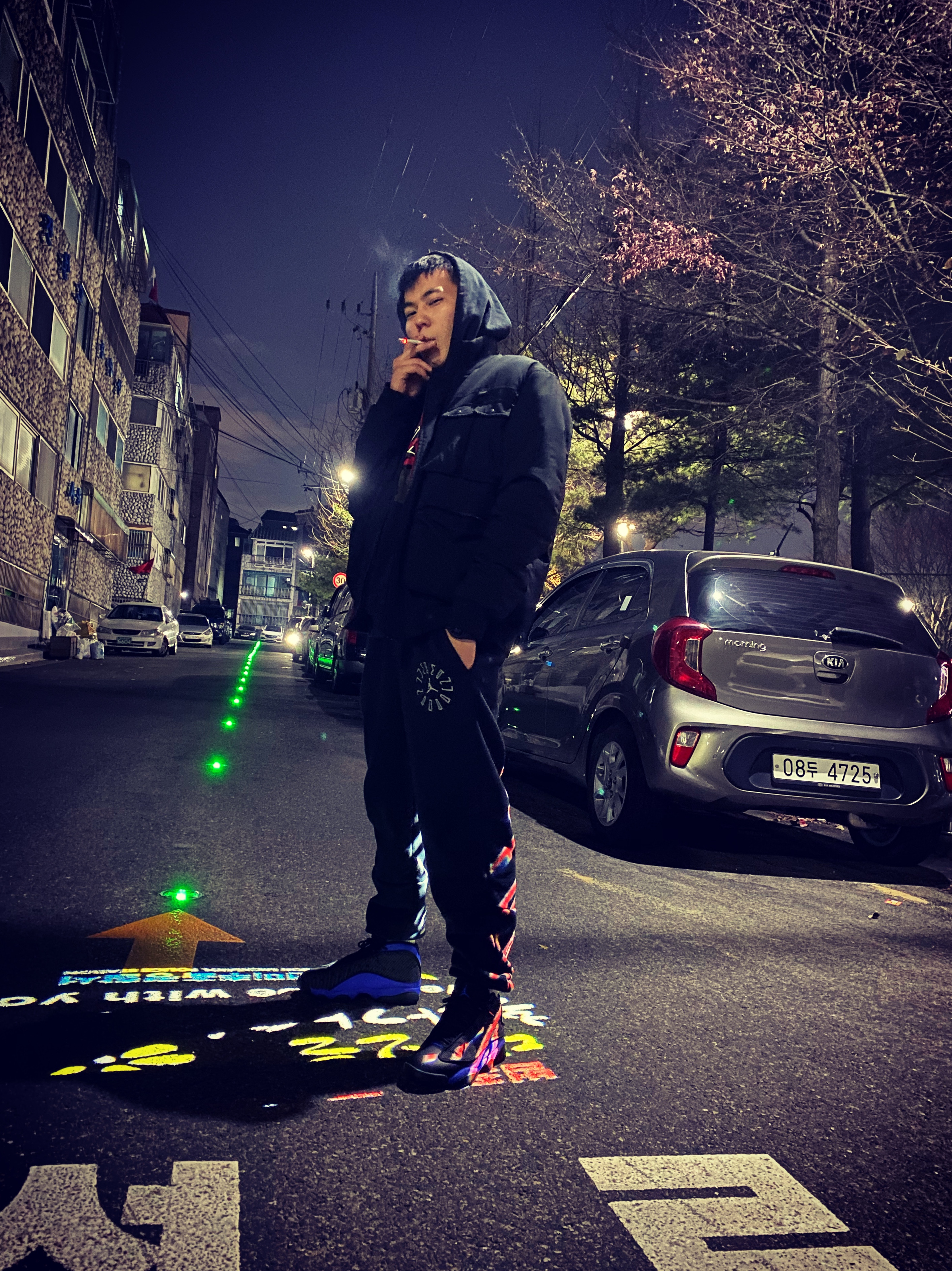 Jordan 13 Retro Black Royal 착용 스타일