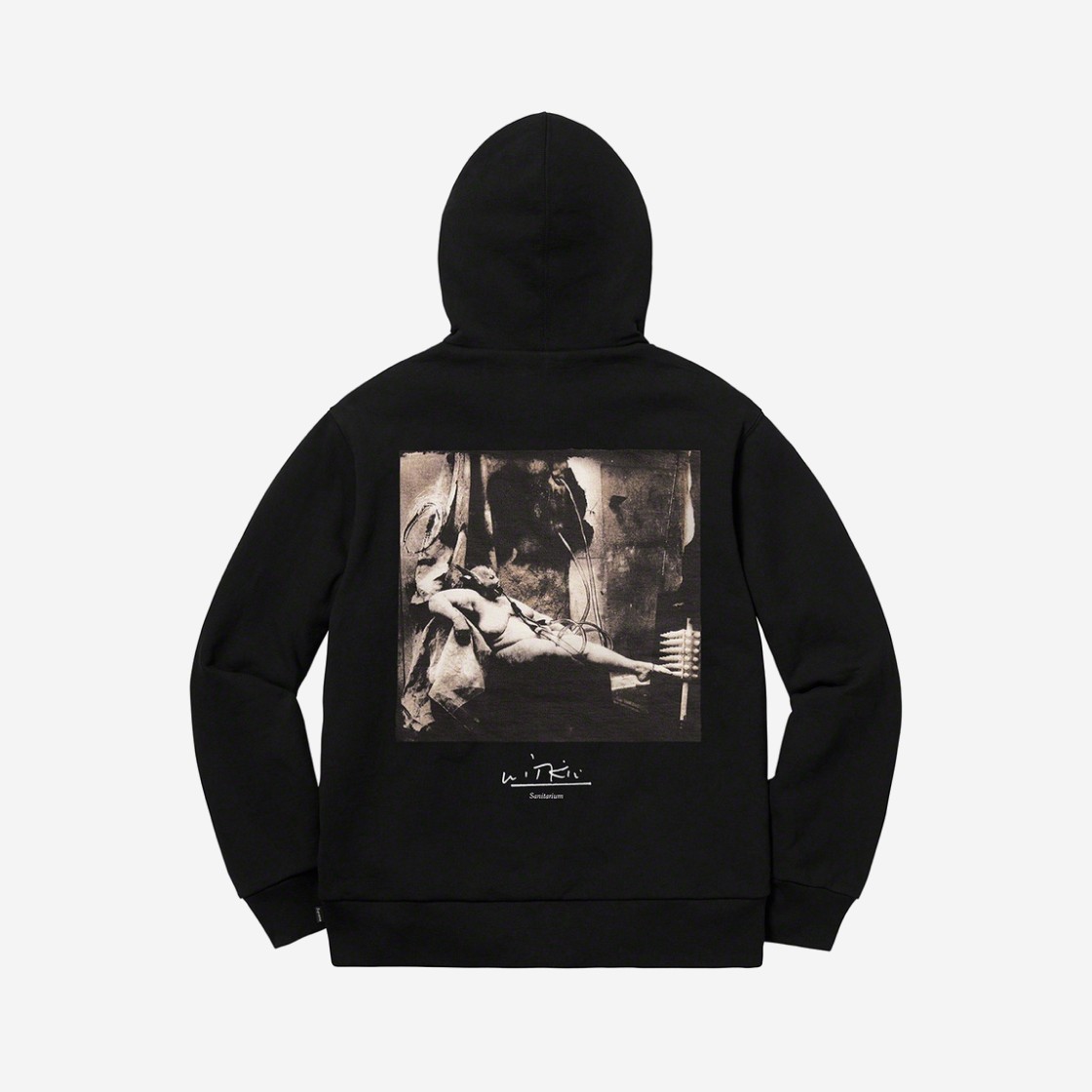 Supreme Joel-Peter Witkin Sanitarium Hooded Sweatshirt Black - 20FW 상세 이미지 1