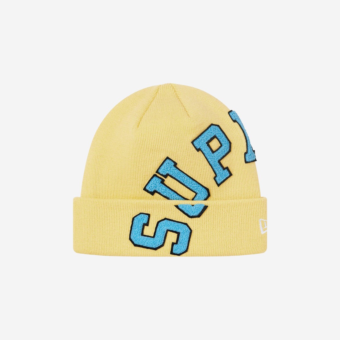 Supreme New Era Big Arc Beanie Light Yellow - 20FW 상세 이미지 1