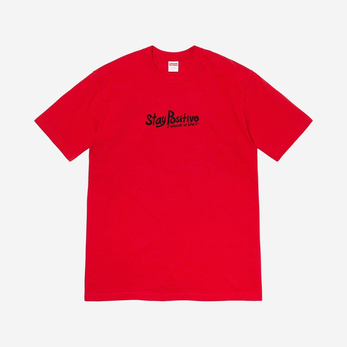 Supreme Stay Positive T-Shirt Red - 20FW 상세 이미지 1