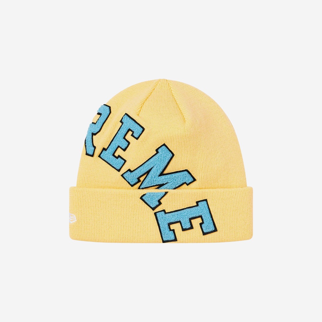 Supreme New Era Big Arc Beanie Light Yellow - 20FW 상세 이미지 2