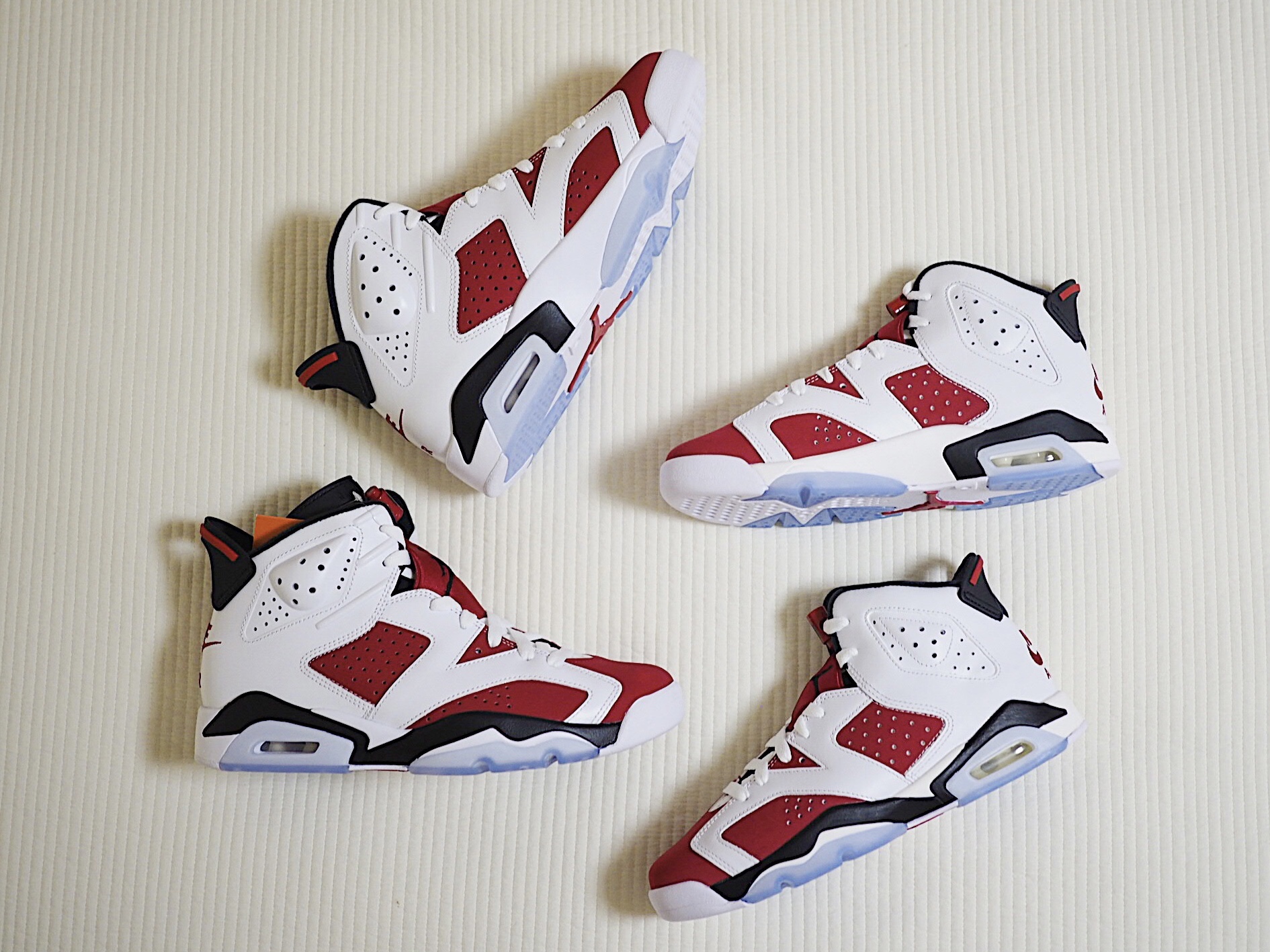 Jordan 6 Retro Carmine 2021, (GS) Jordan 6 Retro Carmine 2021 착용 스타일 - 2