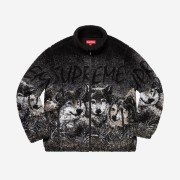 Supreme Wolf Fleece Jacket Black - 19SS