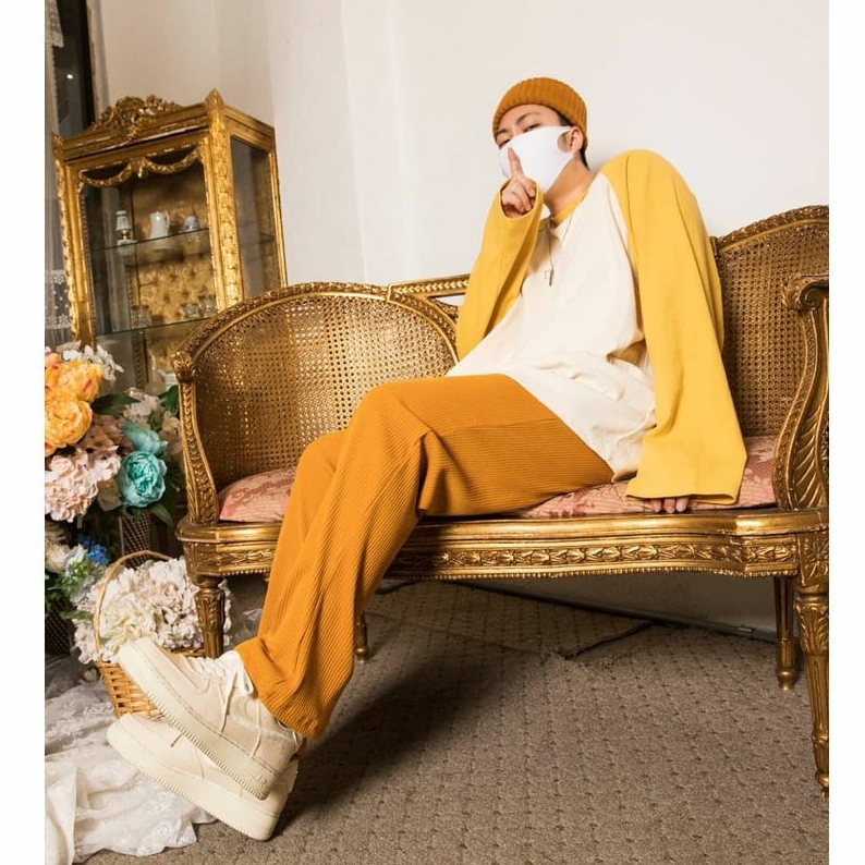 Nike x Stussy Air Force 1 Low Fossil 착용 스타일 - 3