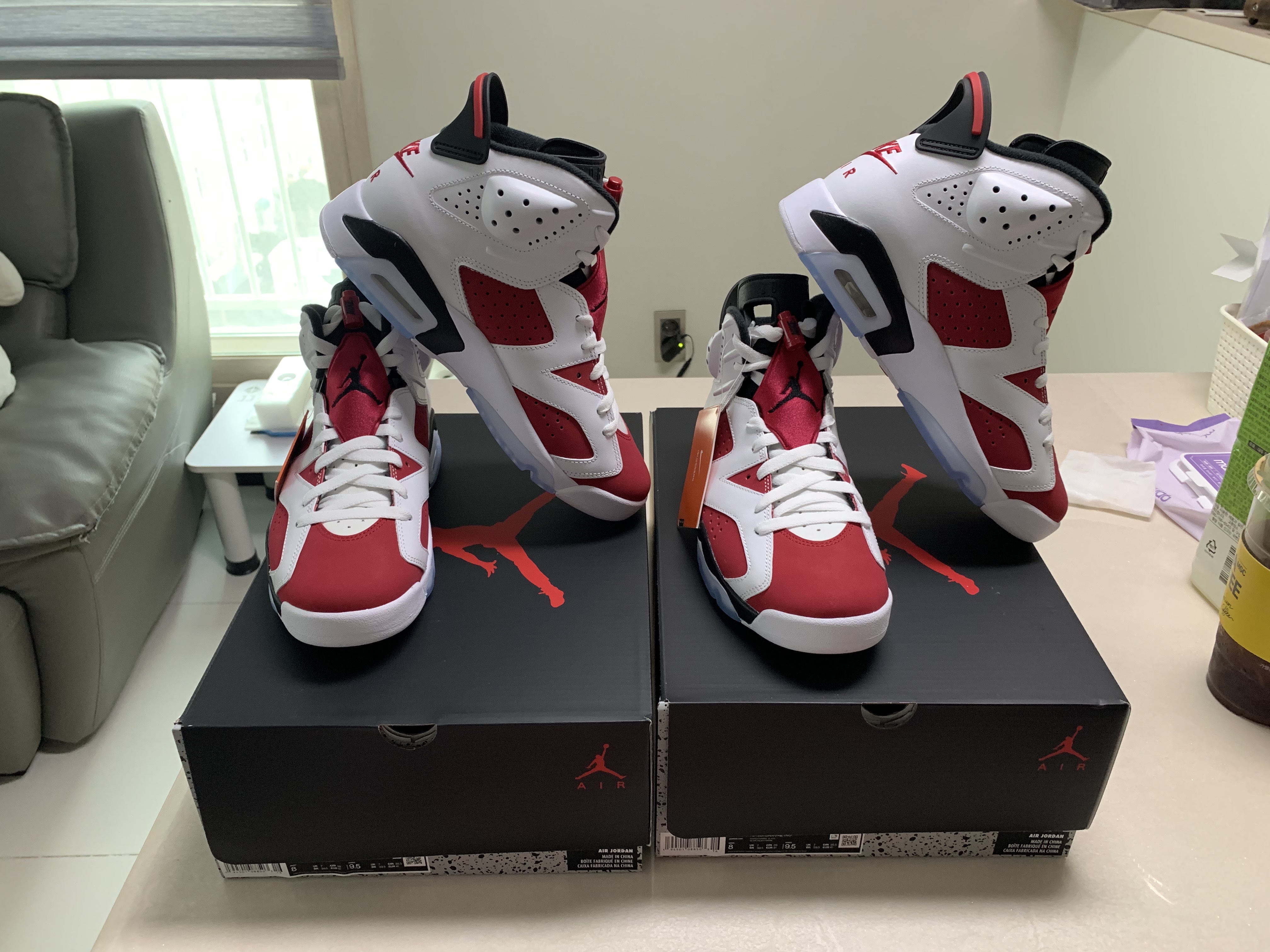 Jordan 6 Retro Carmine 2021 착용 스타일 - 4