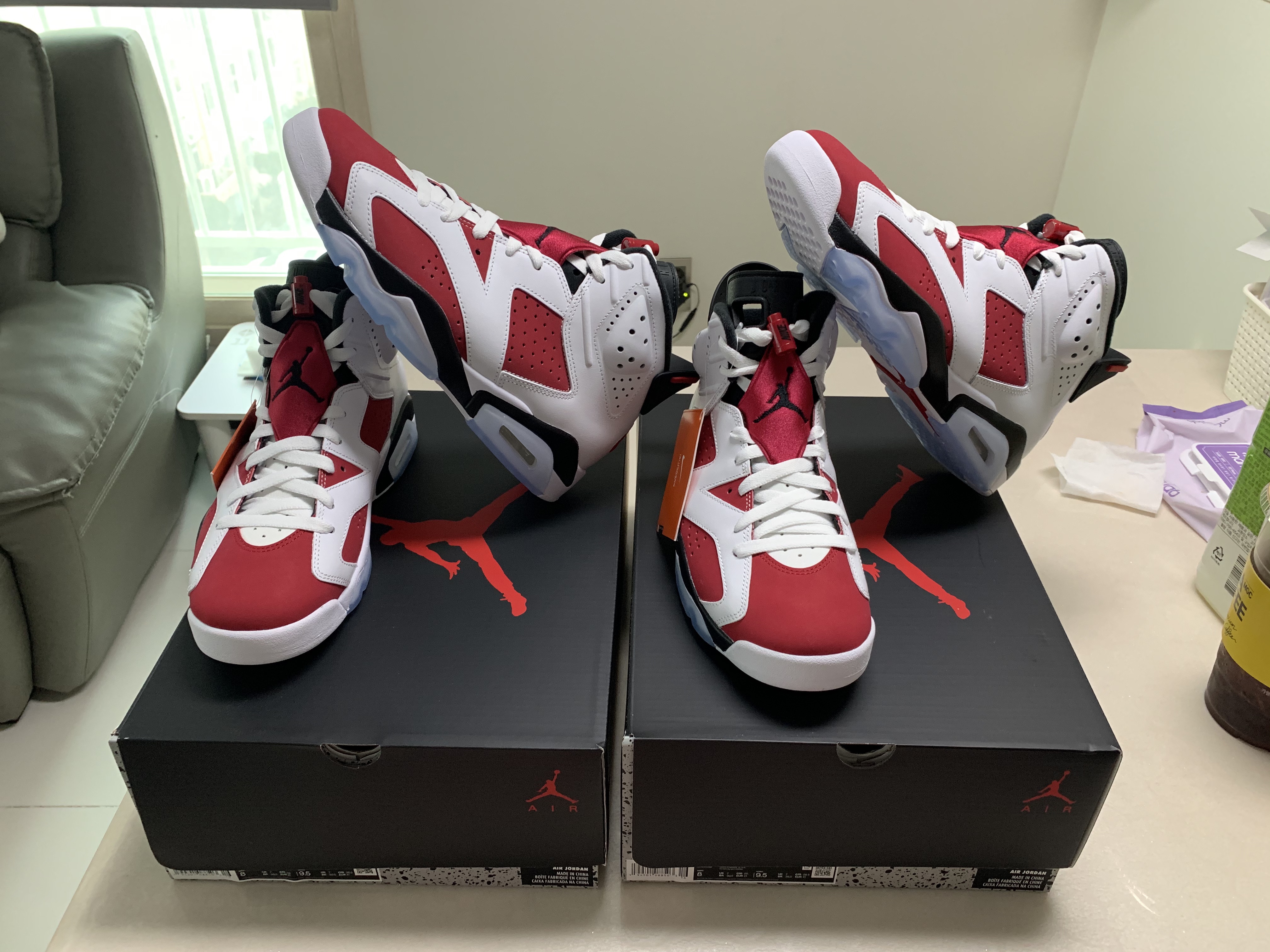 Jordan 6 Retro Carmine 2021 착용 스타일 - 3