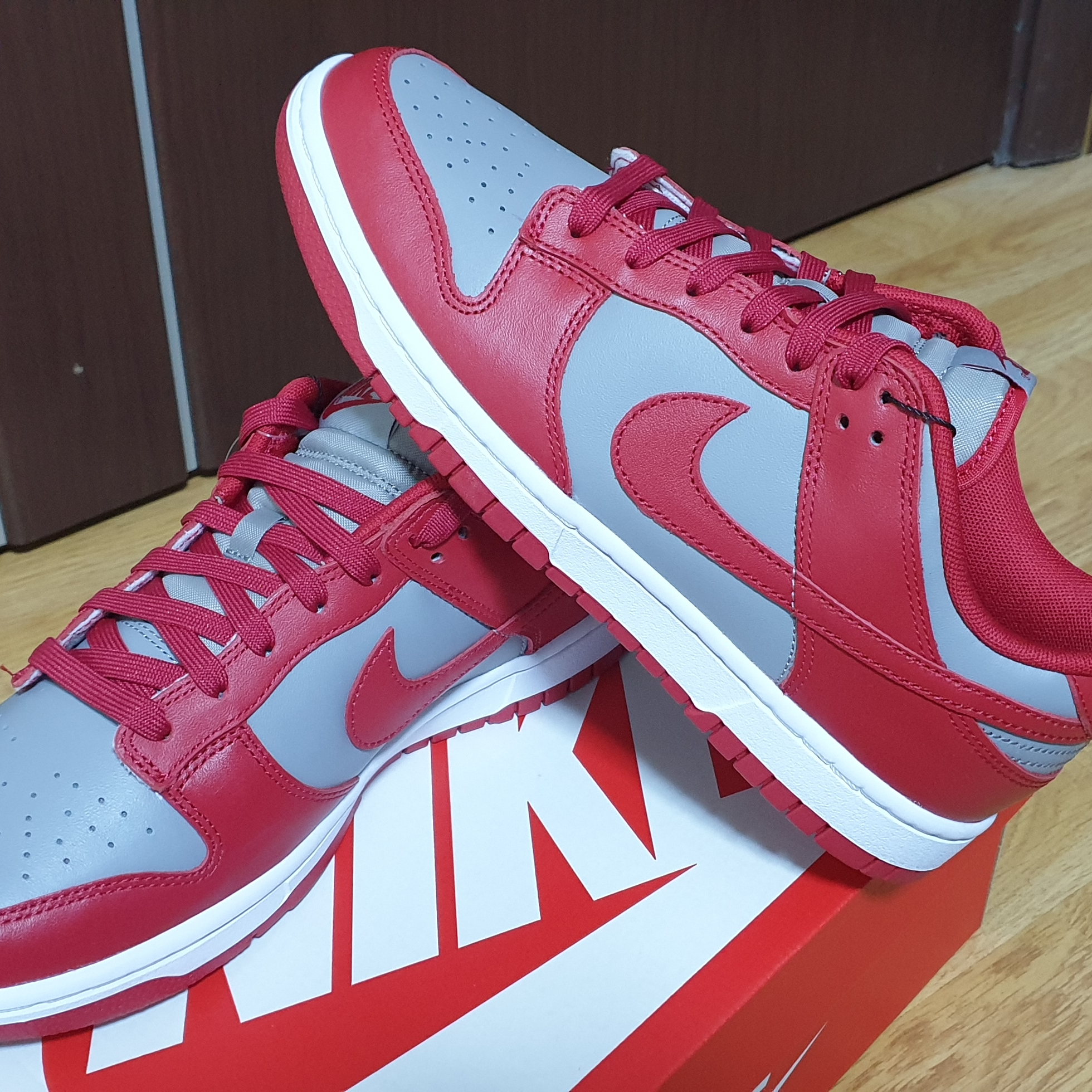 Nike Dunk Low Retro Medium Grey 착용 스타일 - 1