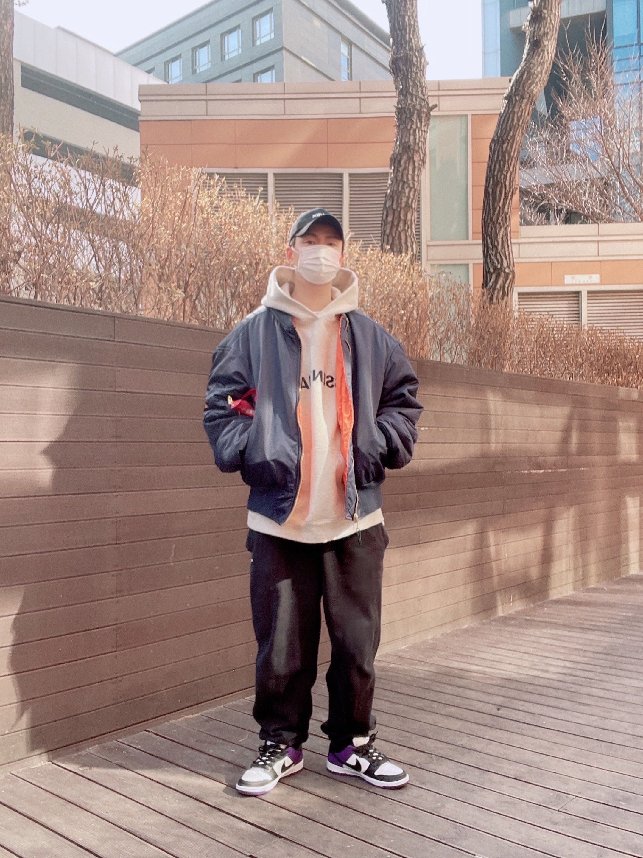 Nike SB Dunk Low Pro Court Purple, Essentials 3D Silicon Applique Pullover Hoodie Oatmeal/Oatmeal Heather/Light Heather Oatmeal 2020 착용 스타일 - 2