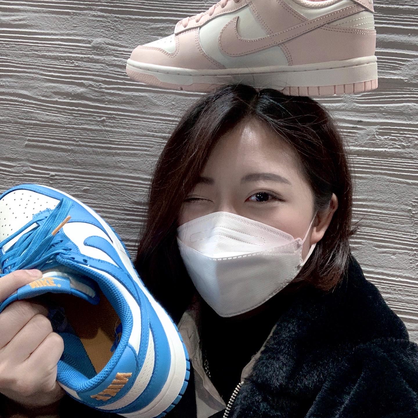 (W) Nike Dunk Low Orange Pearl, (W) Nike Dunk Low Coast 착용 스타일 - 4