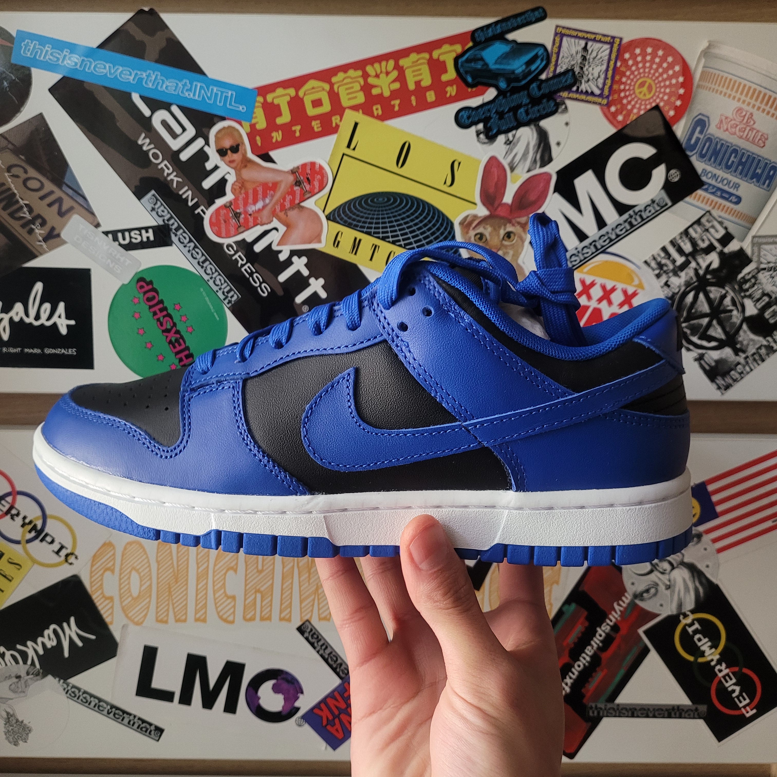 Nike Dunk Low Retro Hyper Cobalt 착용 스타일