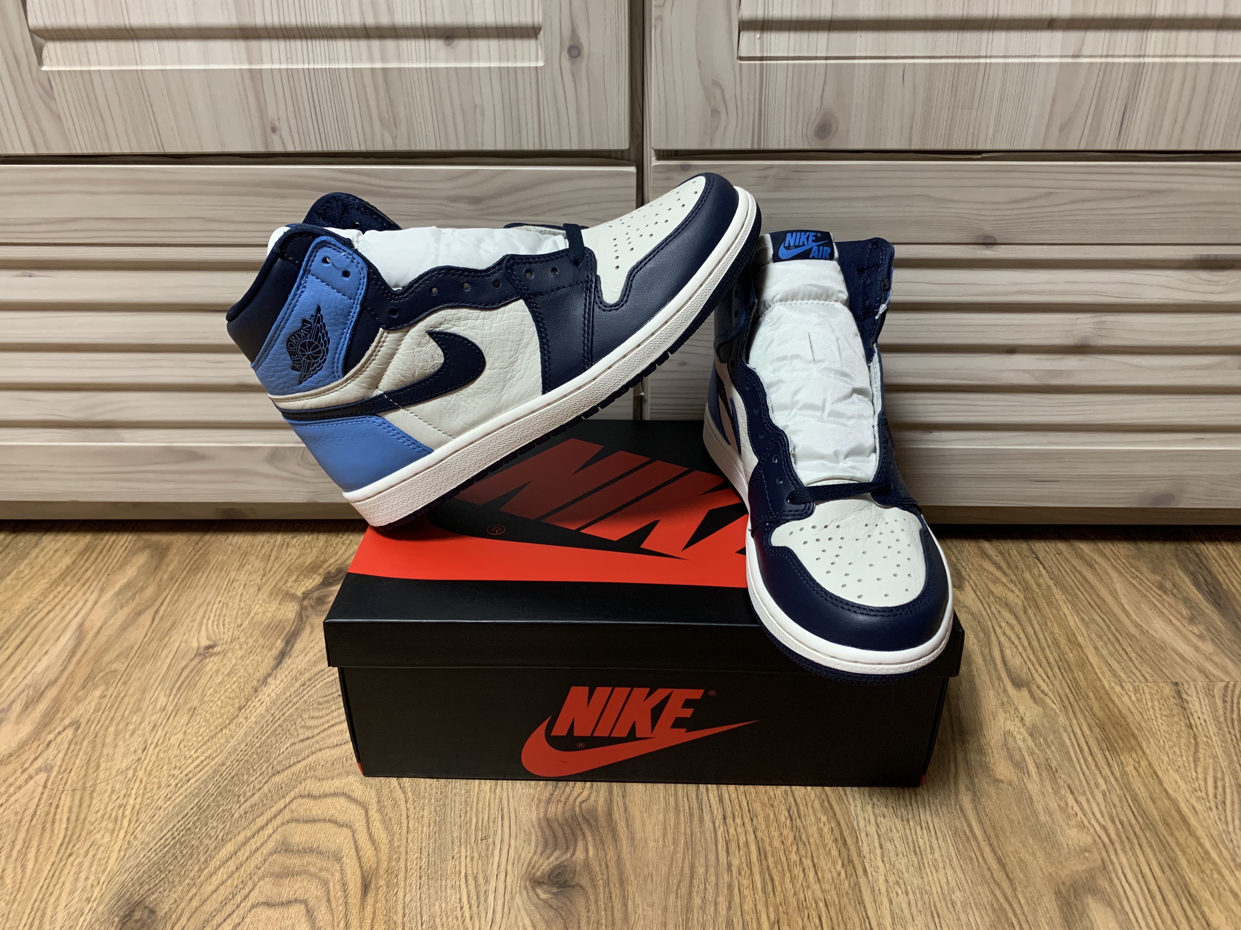 Jordan 1 Retro High Obsidian UNC 착용 스타일