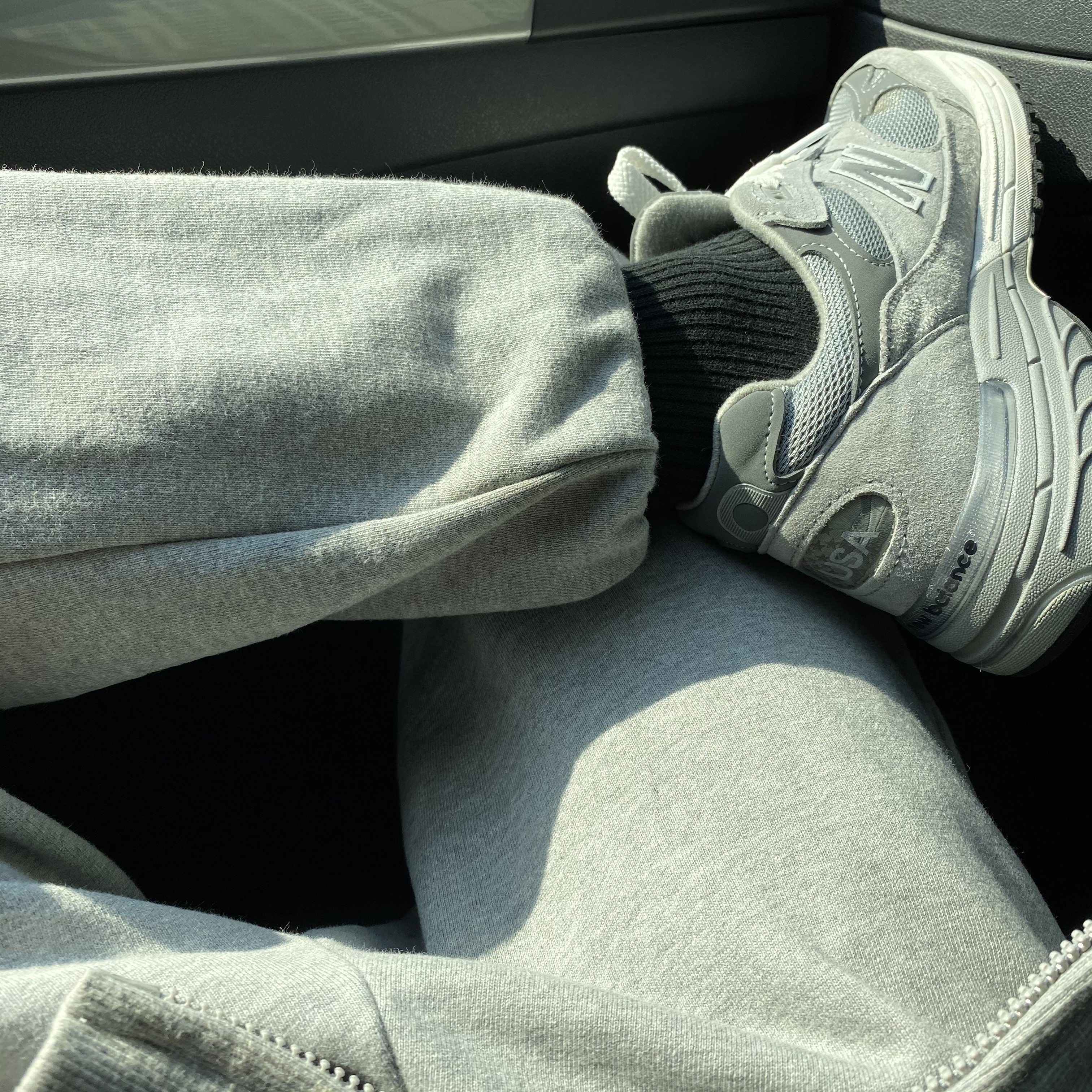 New Balance 993 Made in USA Grey - D Standard 착용 스타일