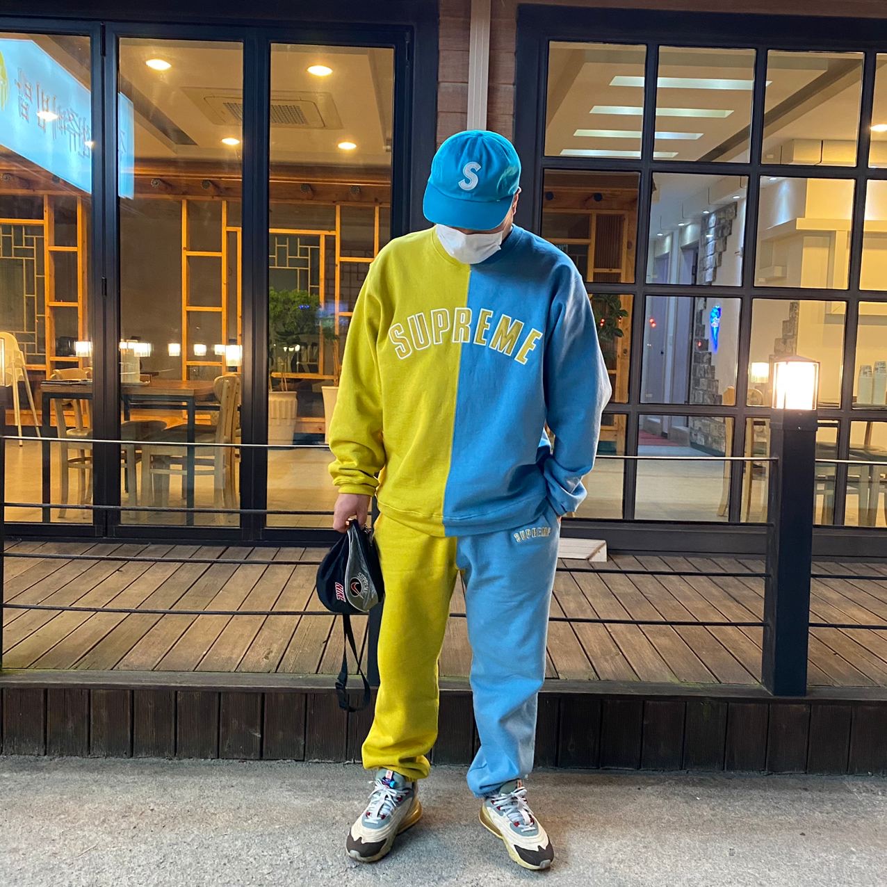 Nike x Travis Scott Air Max 270 React Cactus Trails 착용 스타일