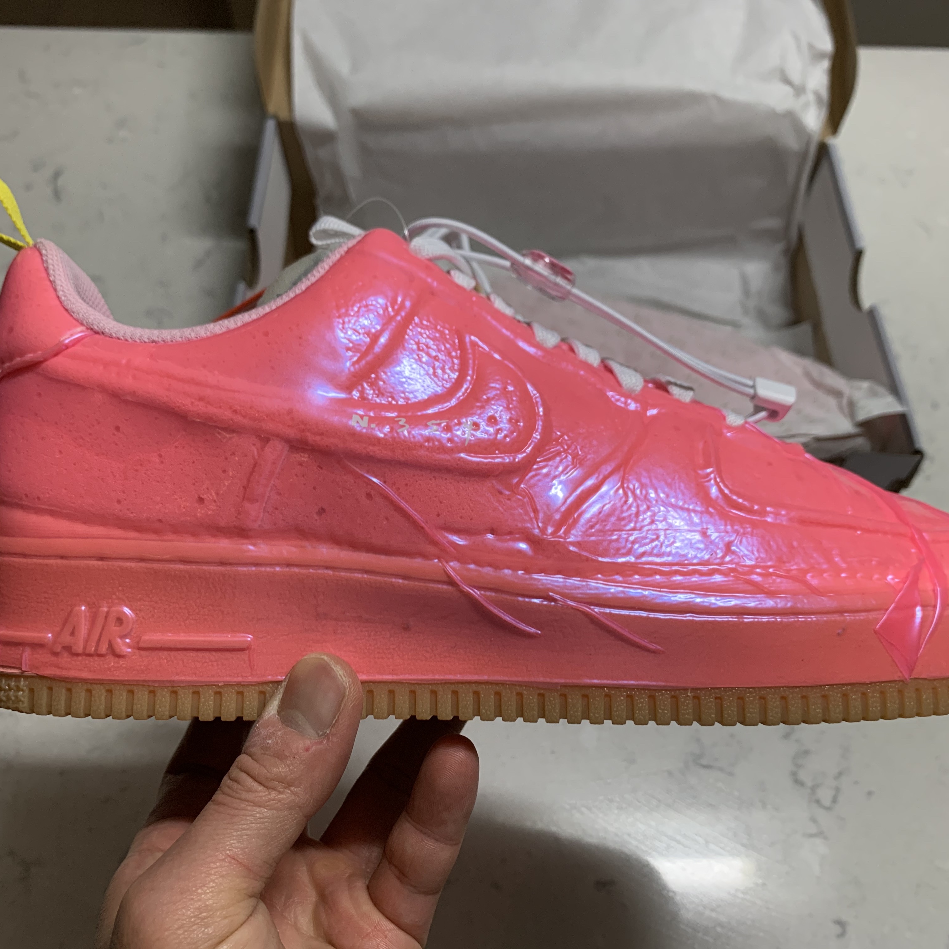 Nike Air Force 1 Experimental Racer Pink 착용 스타일 - 2