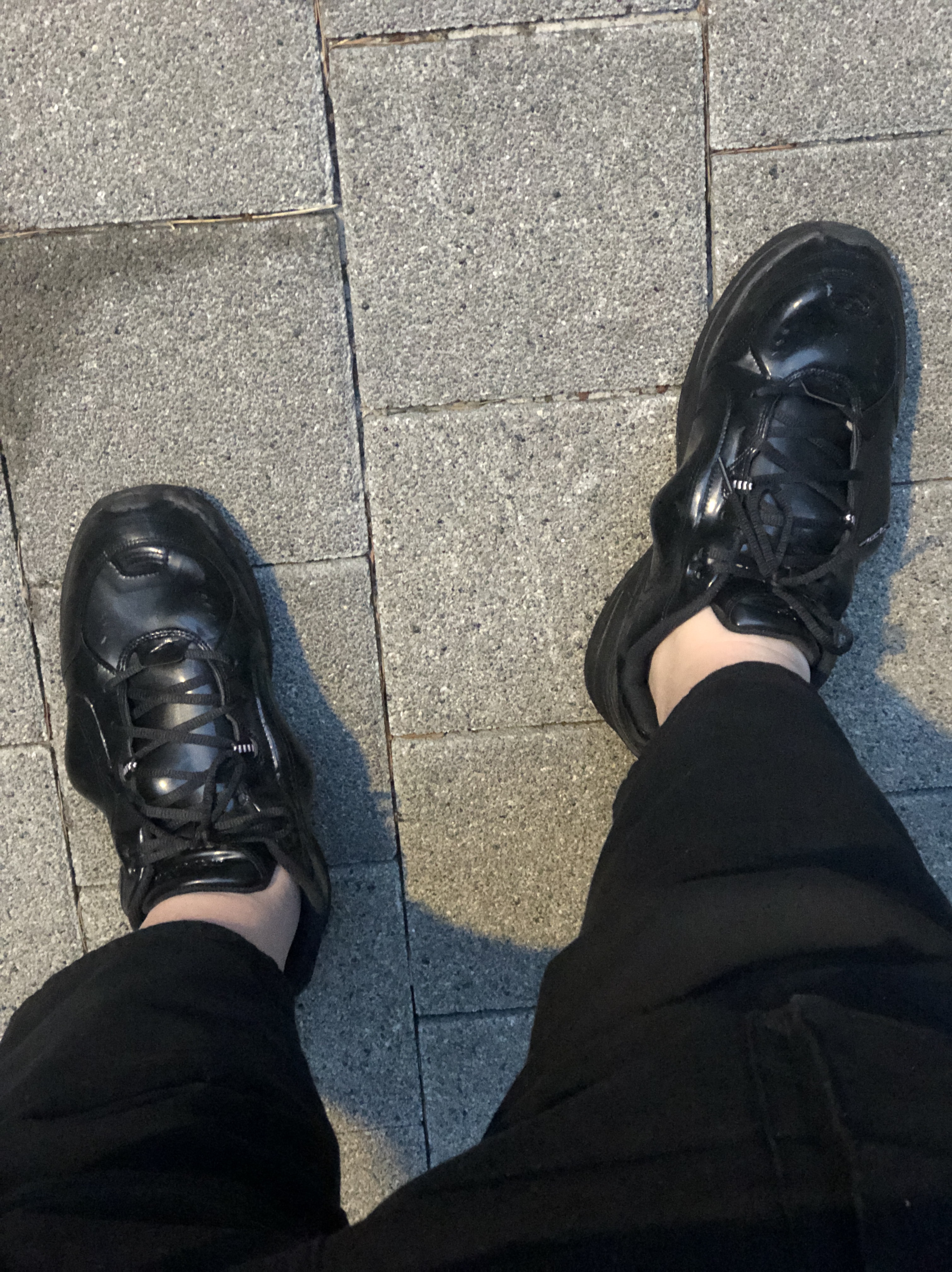 Nike x Martine Rose Air Monarch IV Black 착용 스타일