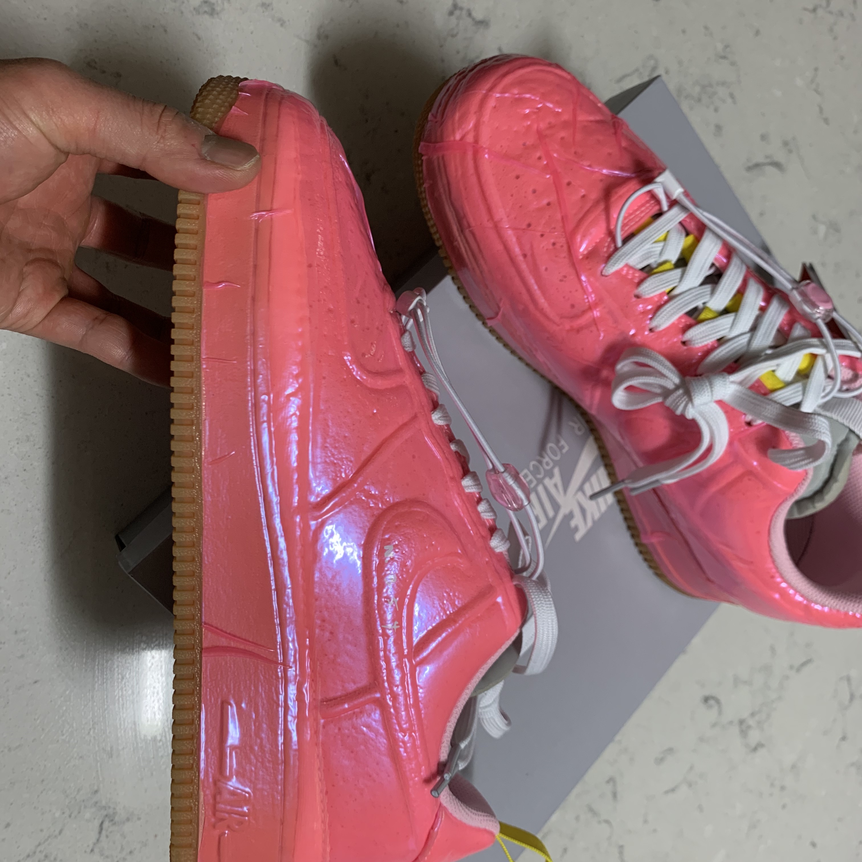 Nike Air Force 1 Experimental Racer Pink 착용 스타일 - 1