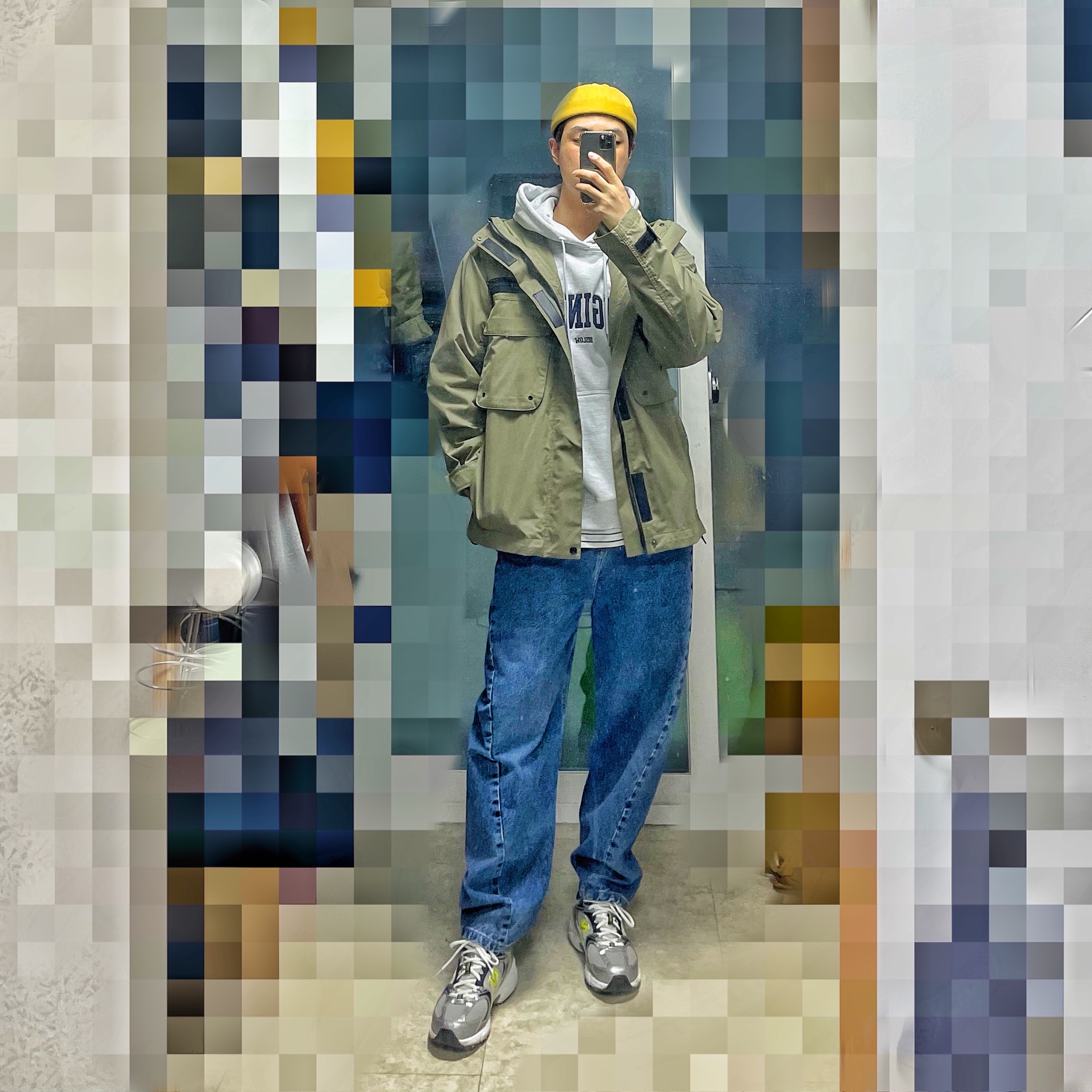 New Balance 530 Silver, New Balance 1400 Made in USA Navy 착용 스타일 - 1