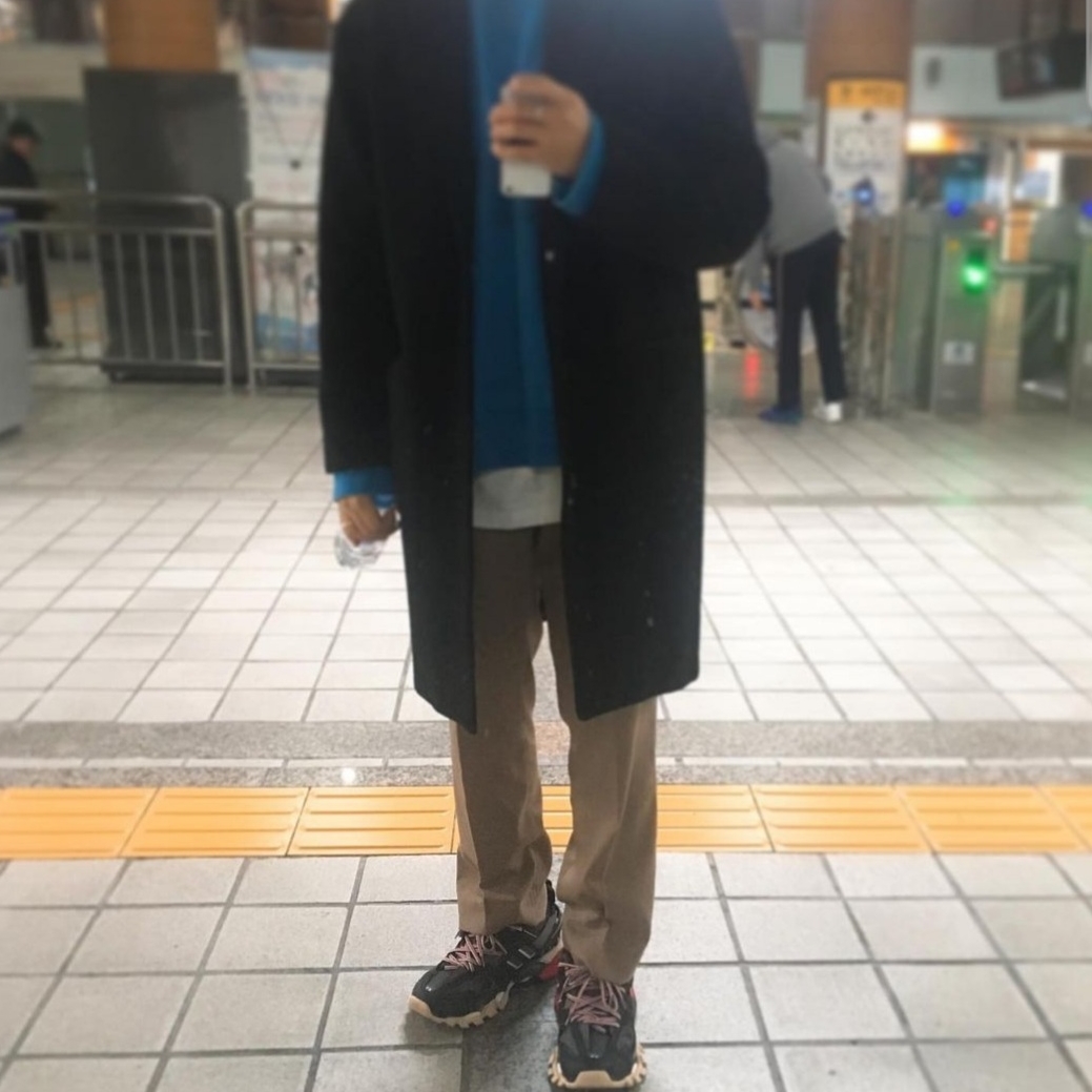Balenciaga Track Sneakers Black Red 2019 착용 스타일