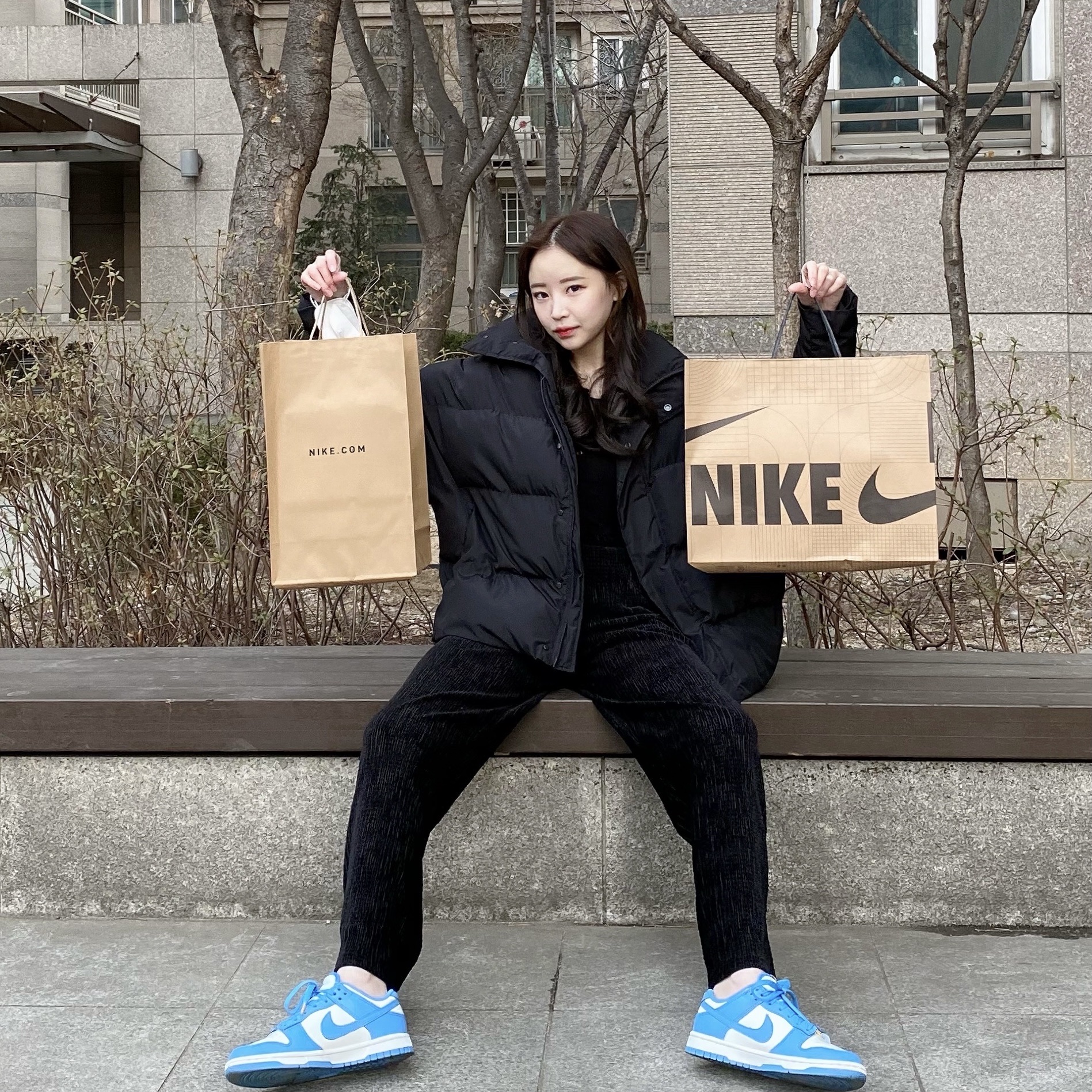 (W) Nike Dunk Low Coast 착용 스타일 - 2