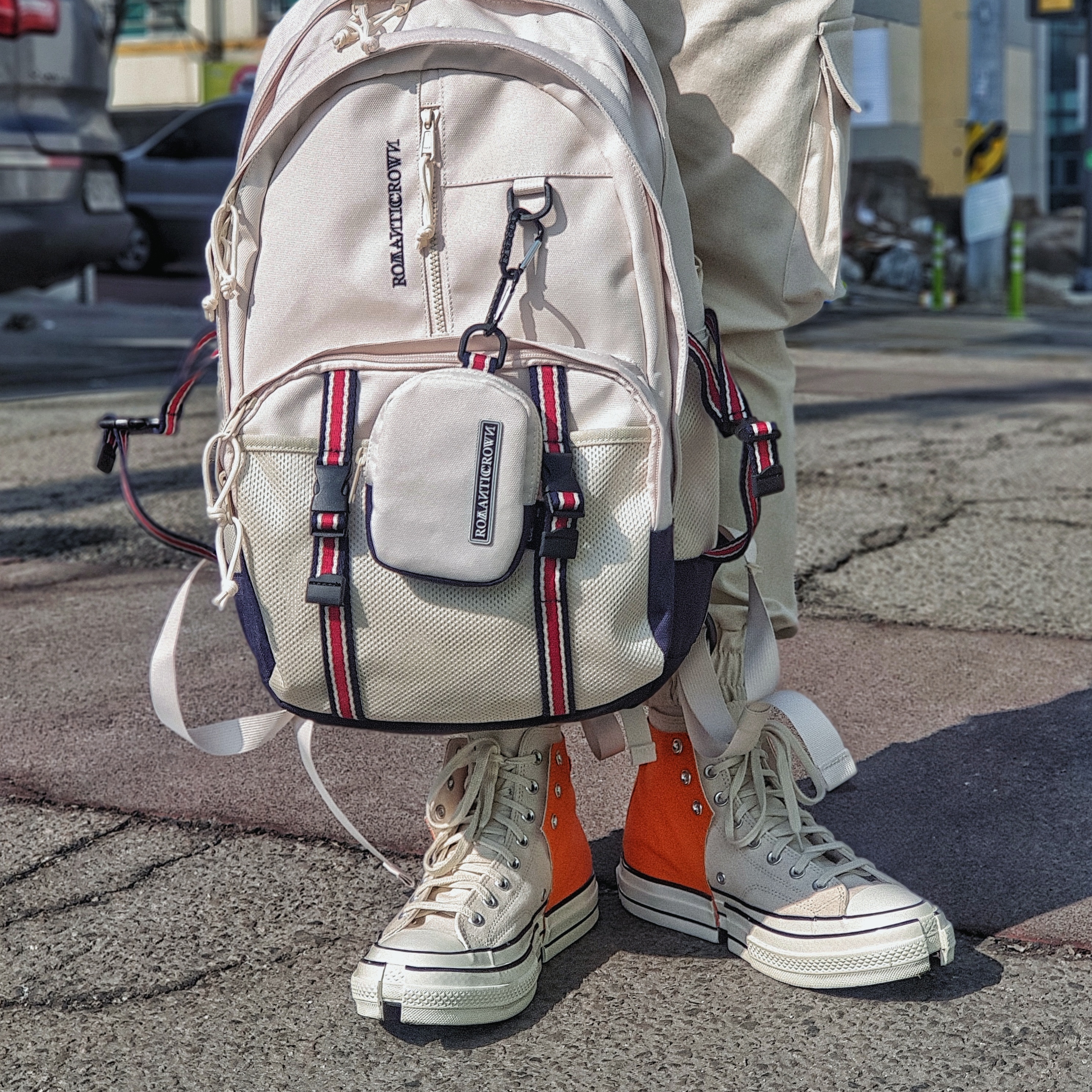 Converse x Feng Chen Wang Chuck 70 2-in-1 Persimmon Orange 착용 스타일 - 3