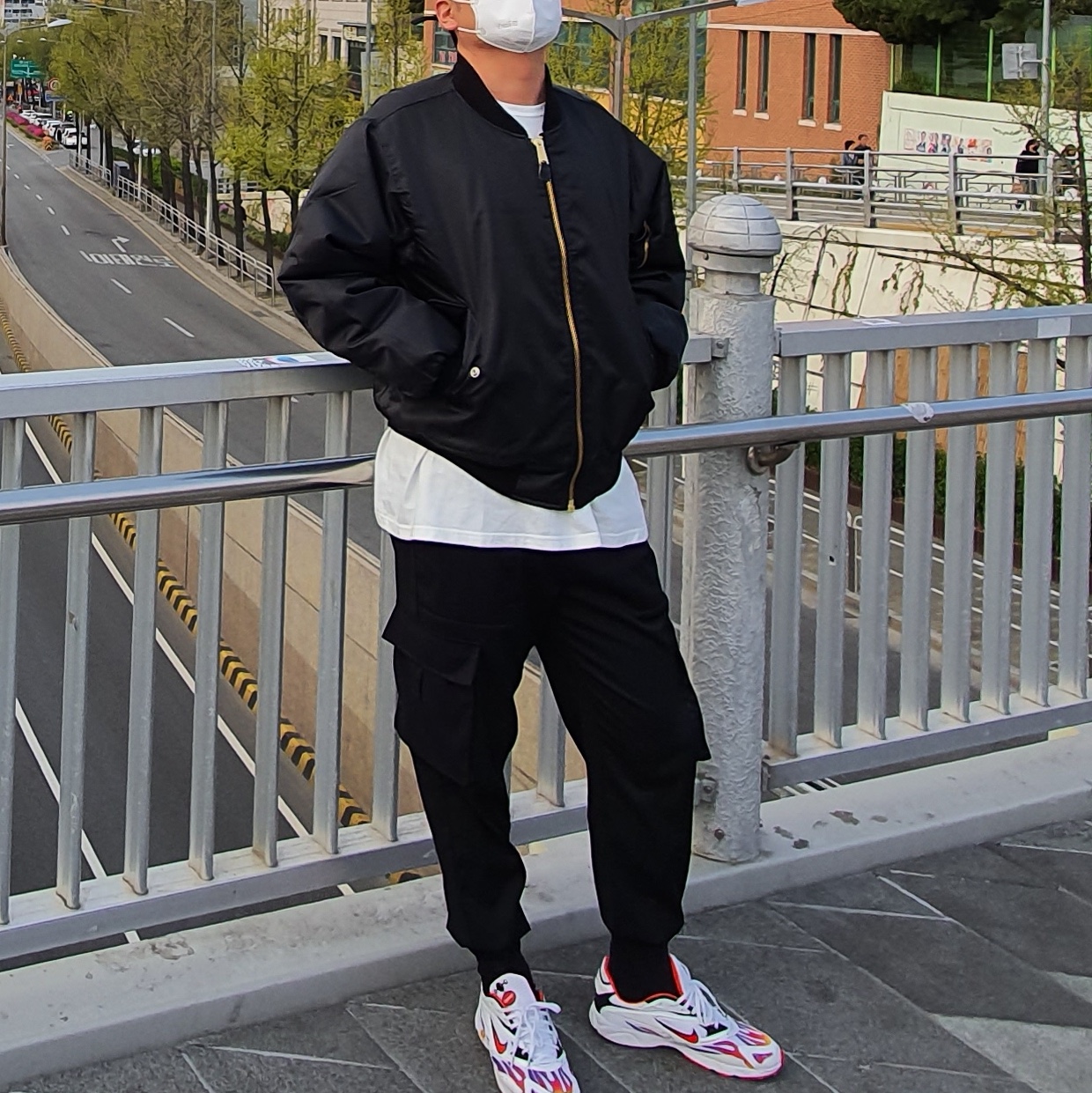 Nike x Supreme Zoom Streak Spectrum Plus White 착용 스타일
