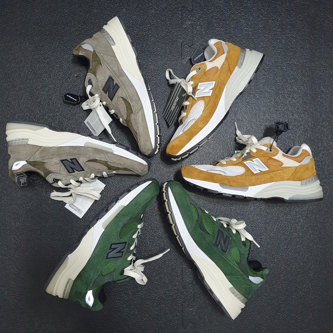 New Balance x Packer 992 Made in USA, New Balance x JJJJound 992 Made in USA Grey 착용 스타일